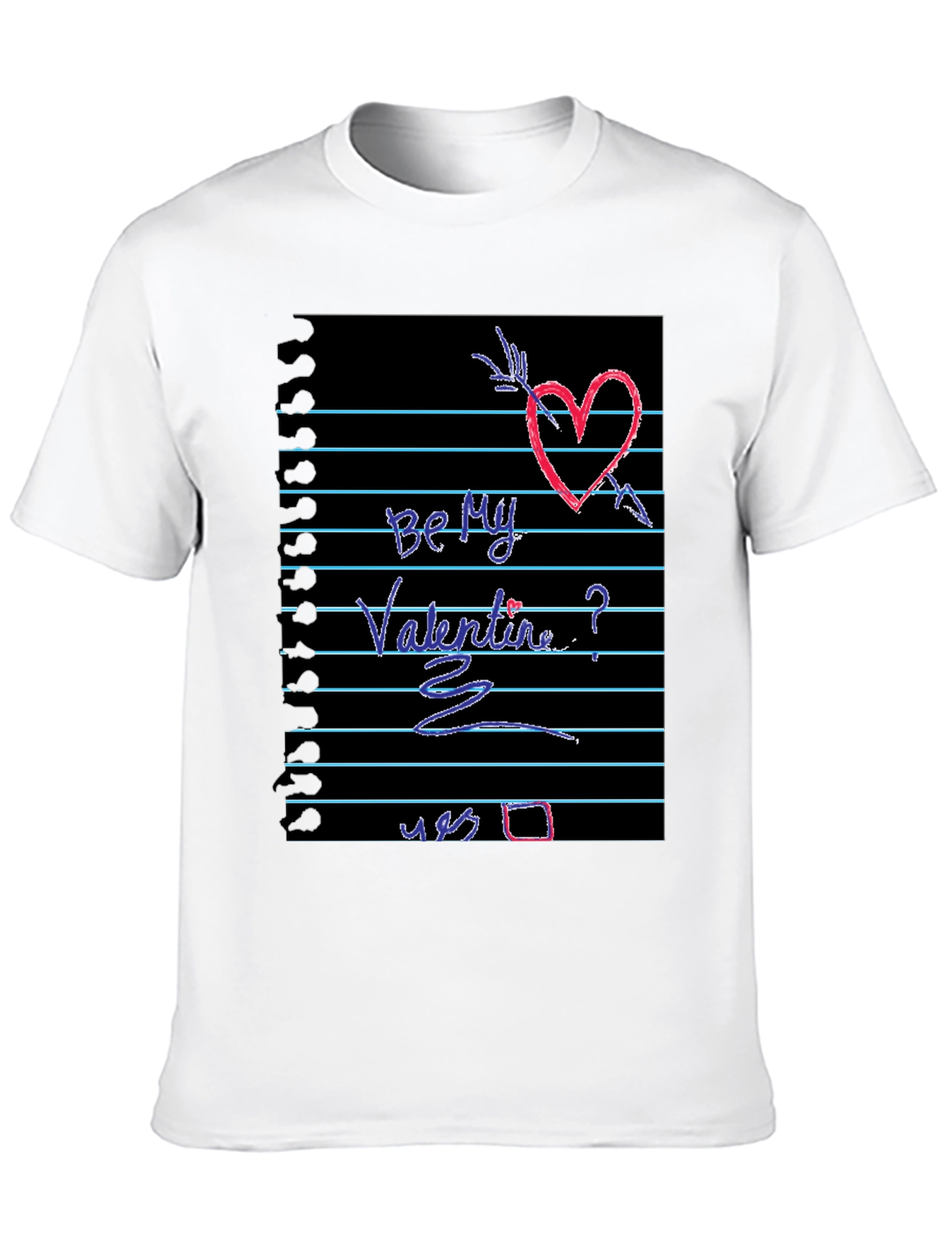 Be My Valentine Heart Graphic Tee