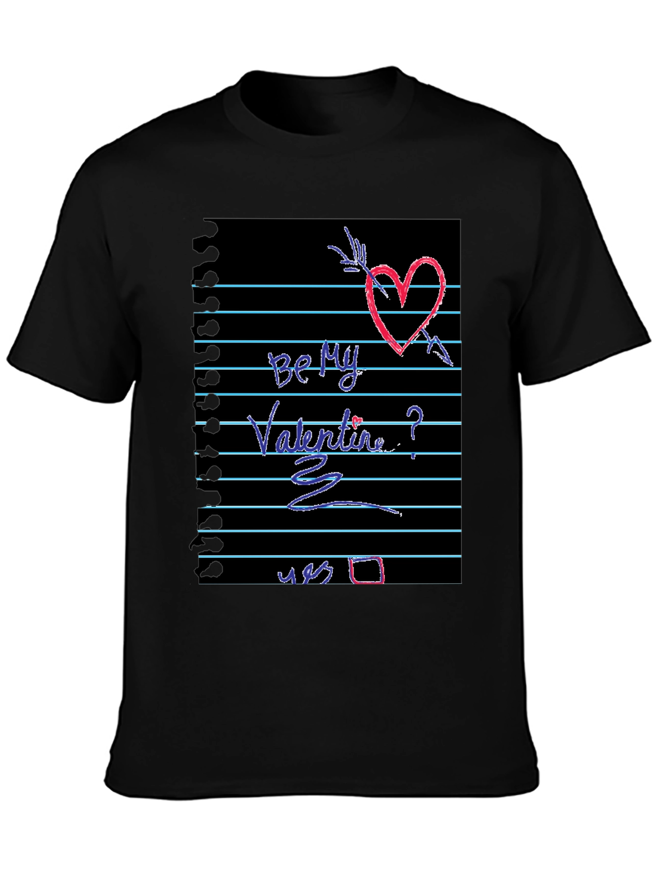 Be My Valentine Heart Graphic Tee