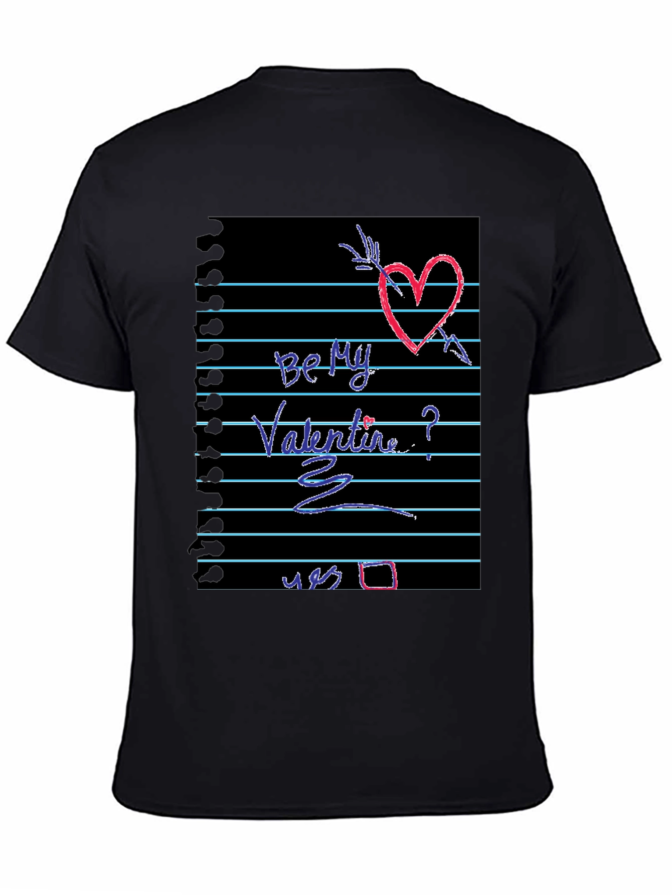 Be My Valentine Heart Graphic Tee