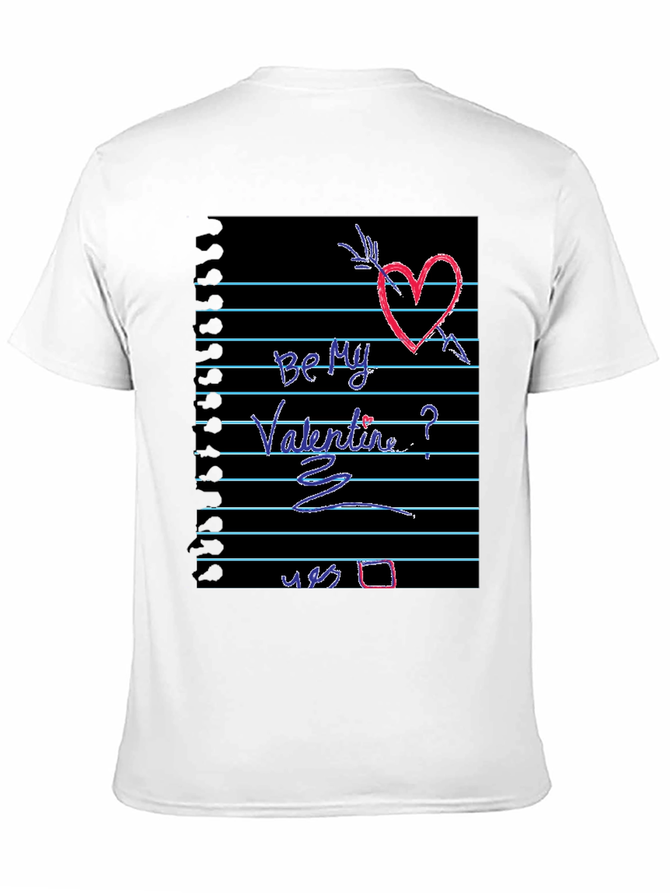 Be My Valentine Heart Graphic Tee