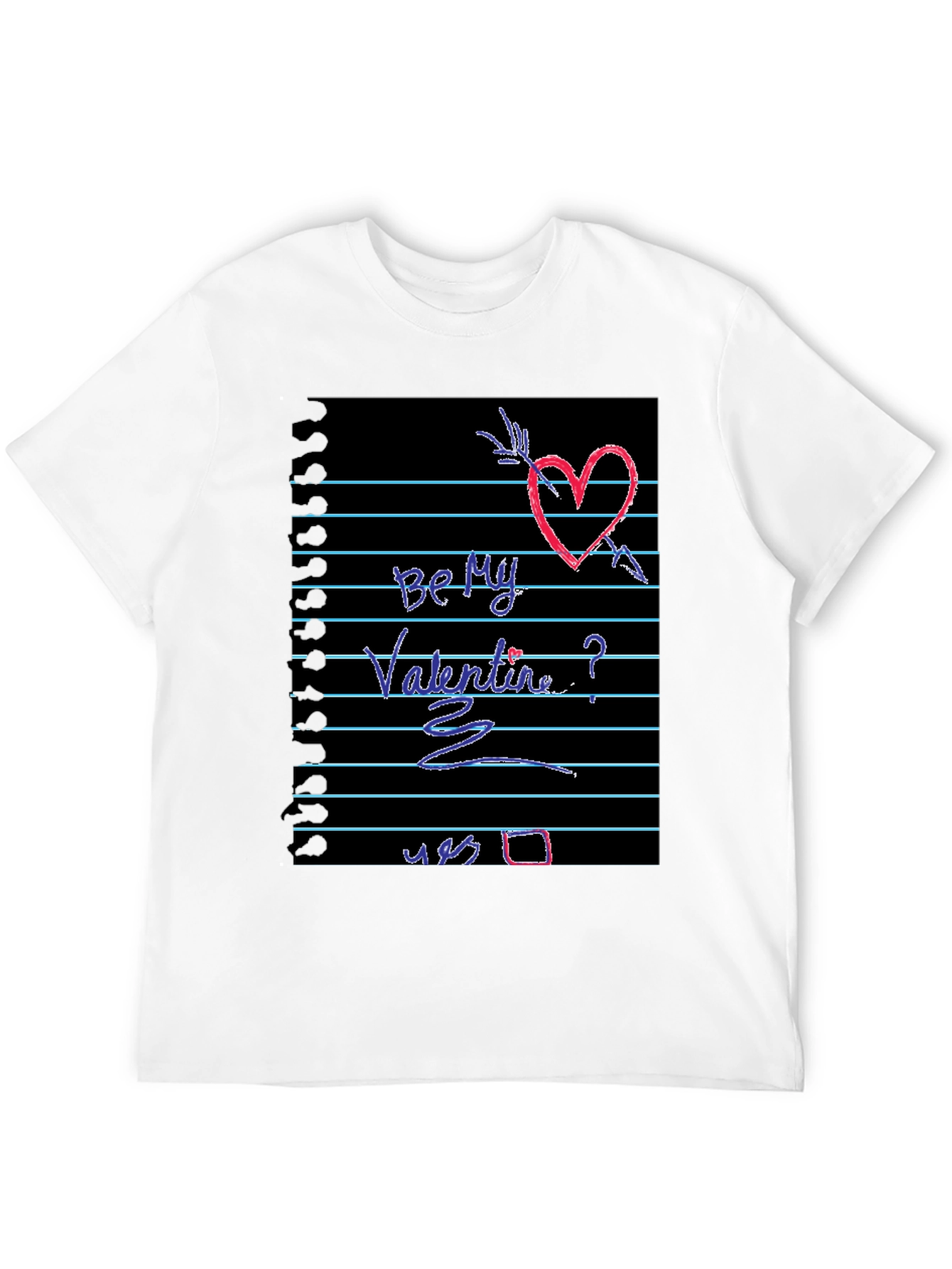 Be My Valentine Heart Graphic Tee