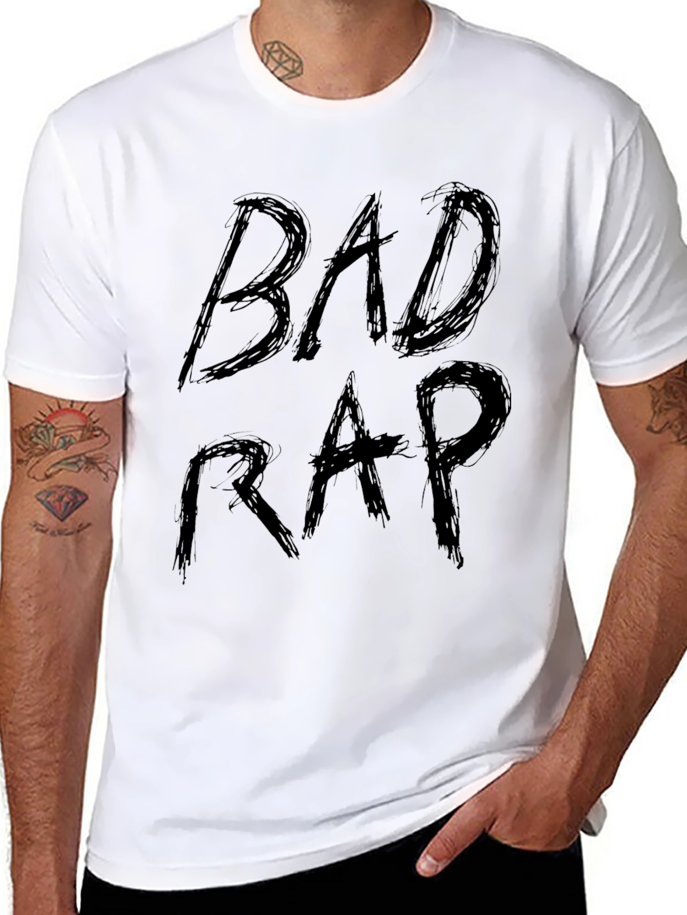 Bad Rap Graphic Print T-Shirt