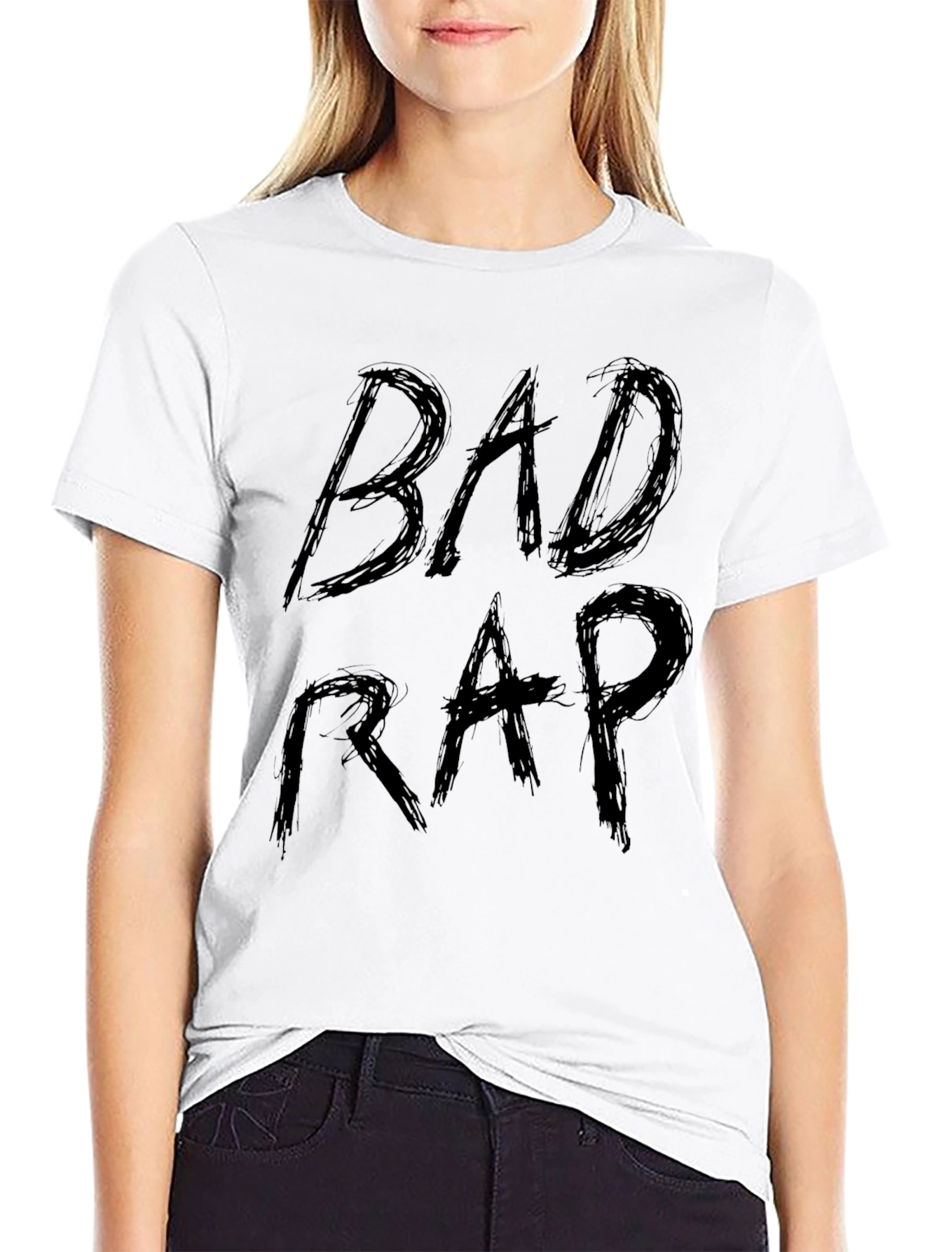 Bad Rap Graphic Print T-Shirt