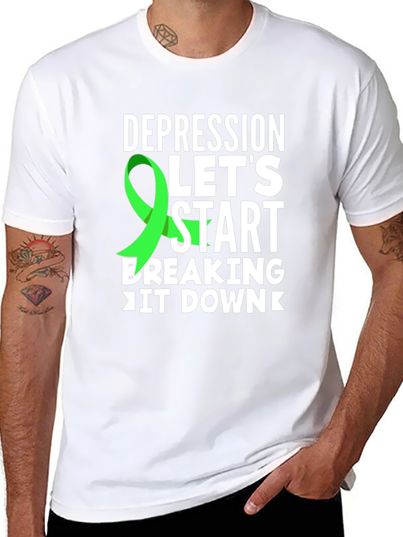 Depression Awareness Ribbon T-Shirt