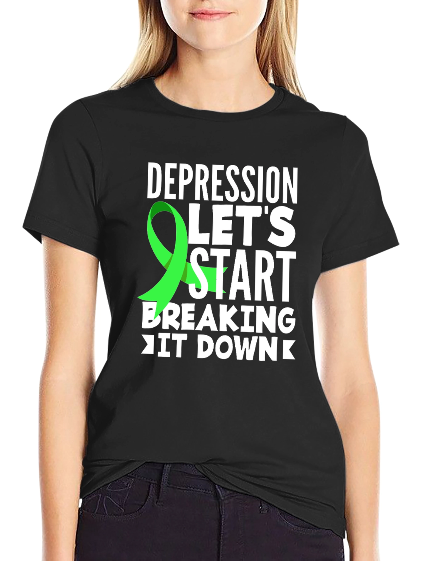 Depression Awareness Ribbon T-Shirt
