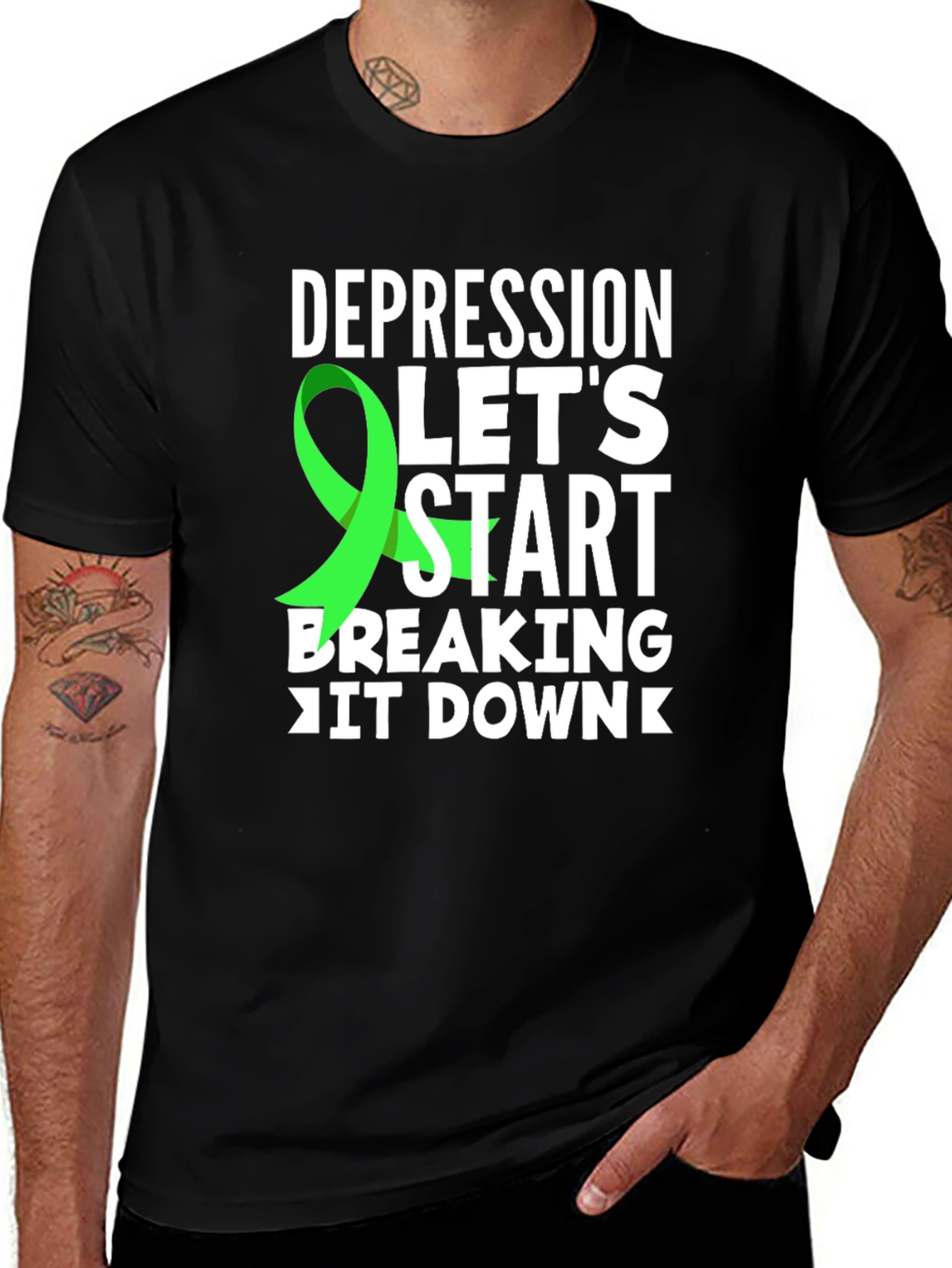 Depression Awareness Ribbon T-Shirt
