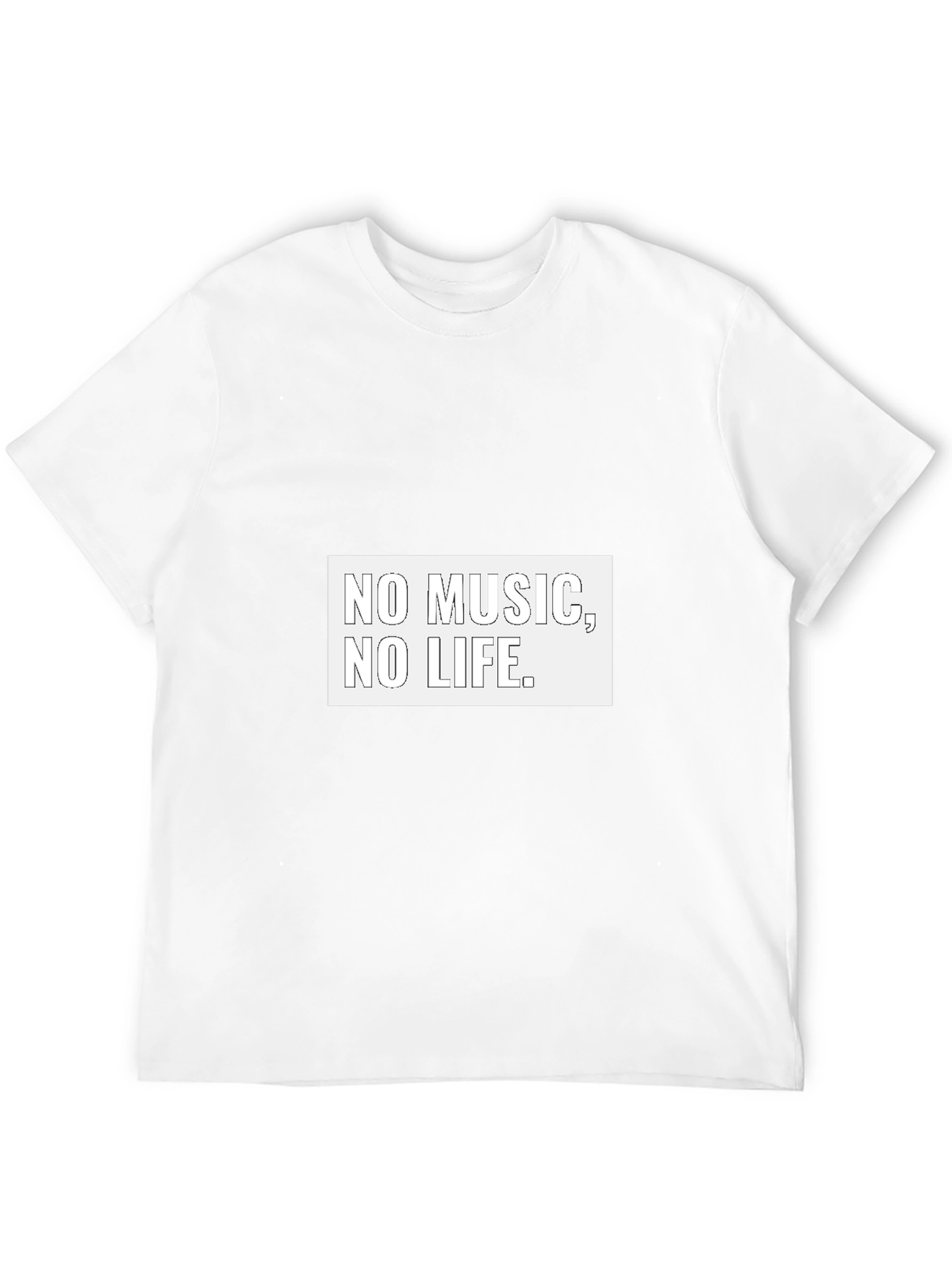 No Music No Life Black Graphic Tee