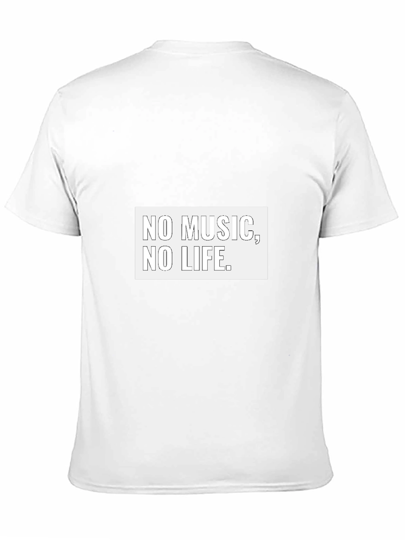 No Music No Life Black Graphic Tee