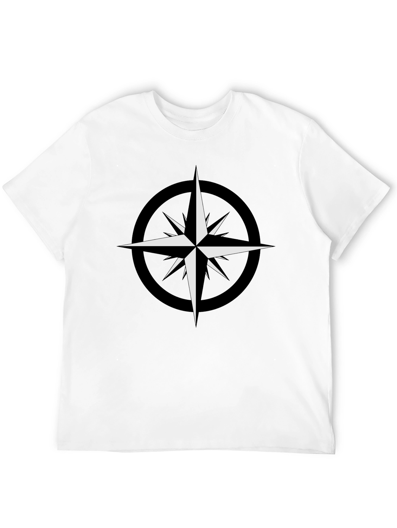 Compass Star Graphic Black T-Shirt