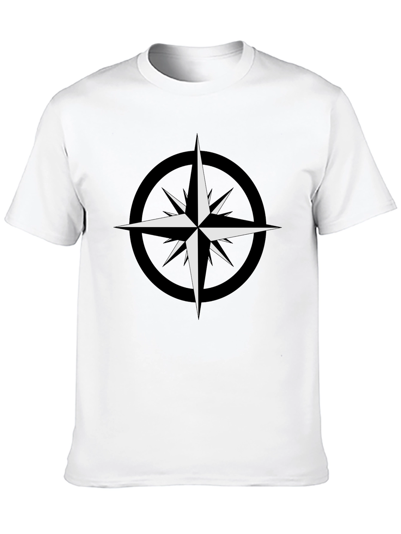 Compass Star Graphic Black T-Shirt