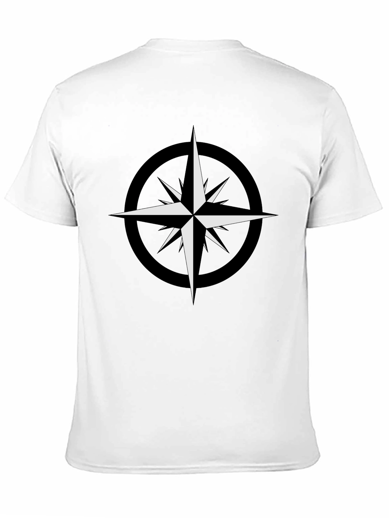 Compass Star Graphic Black T-Shirt