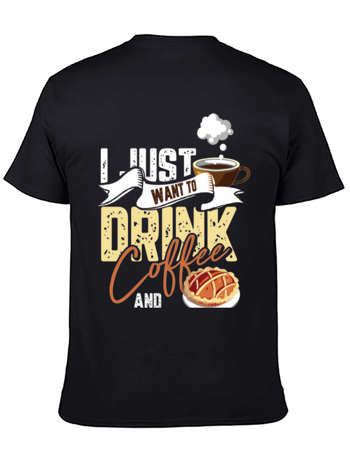 Coffee and Pie Black T-Shirt