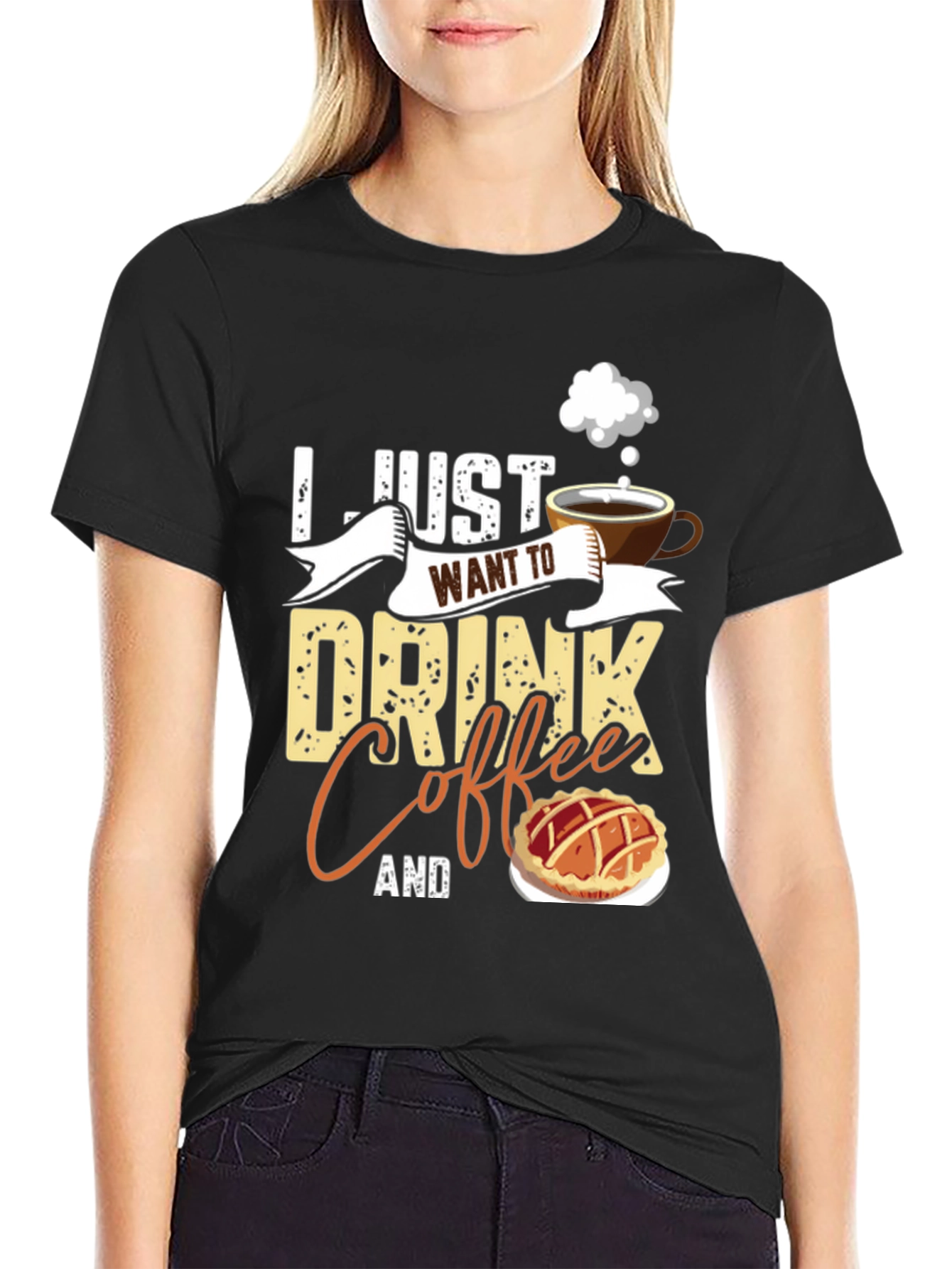 Coffee and Pie Black T-Shirt
