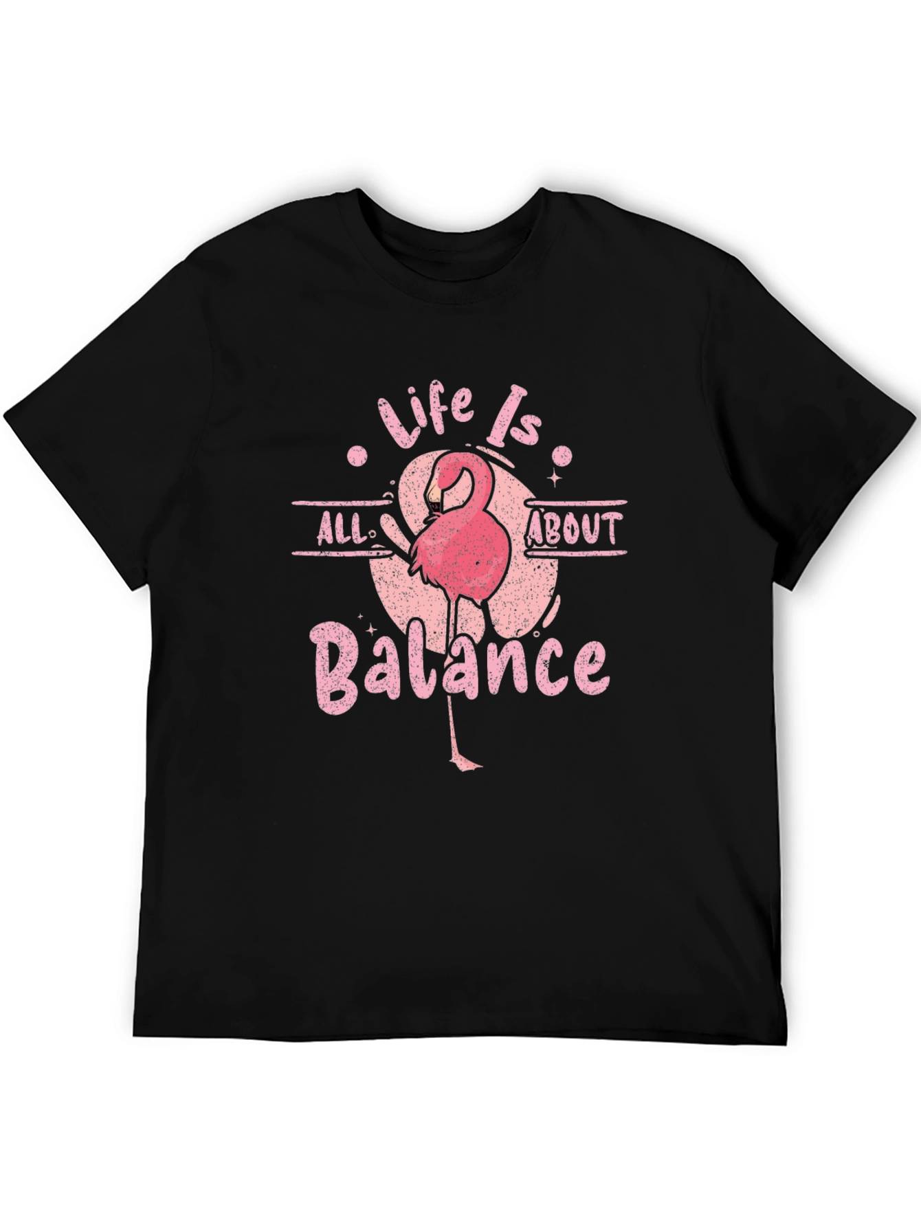 Life is All About Balance Flamingo T-Shirt