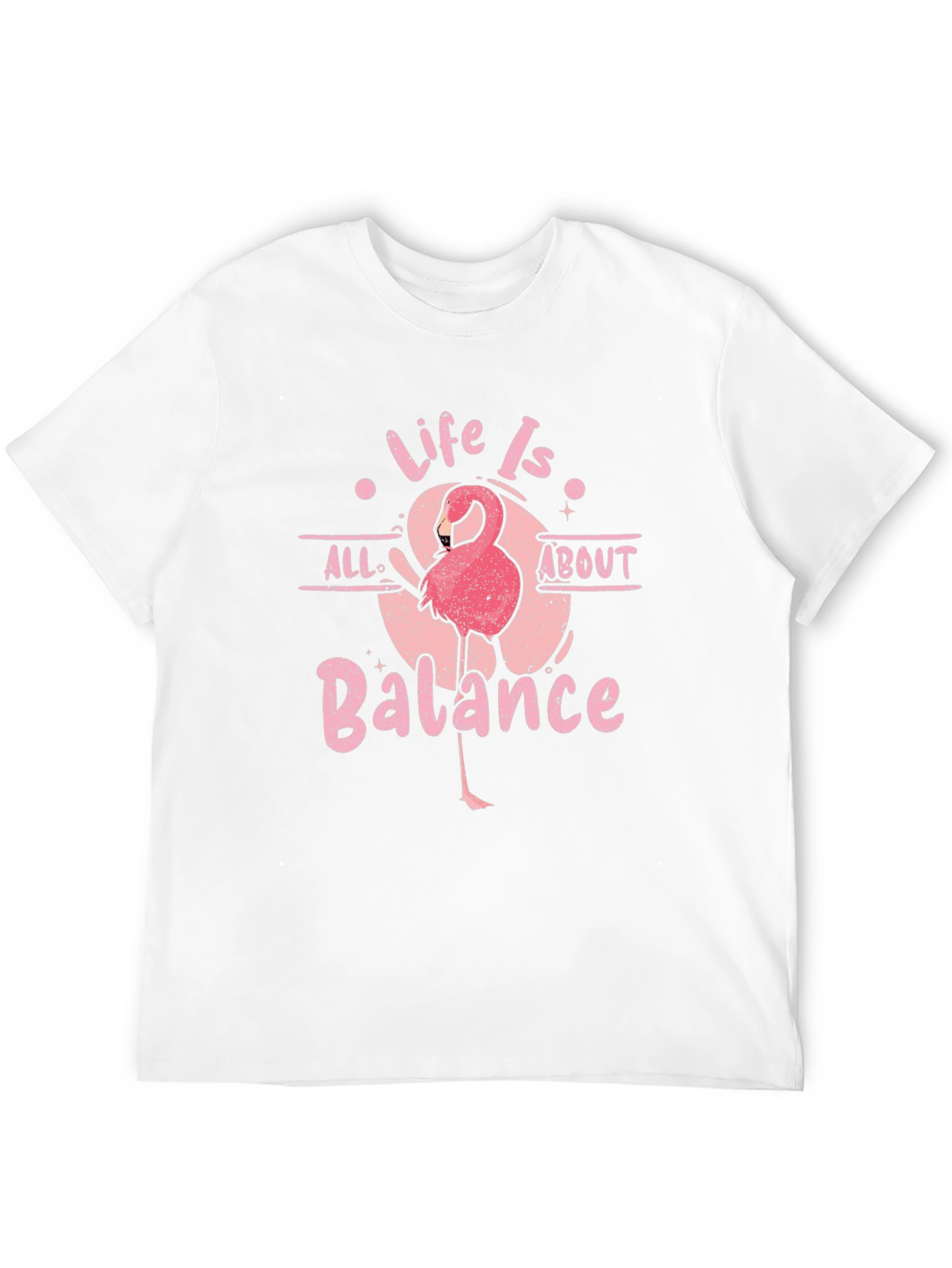Life is All About Balance Flamingo T-Shirt