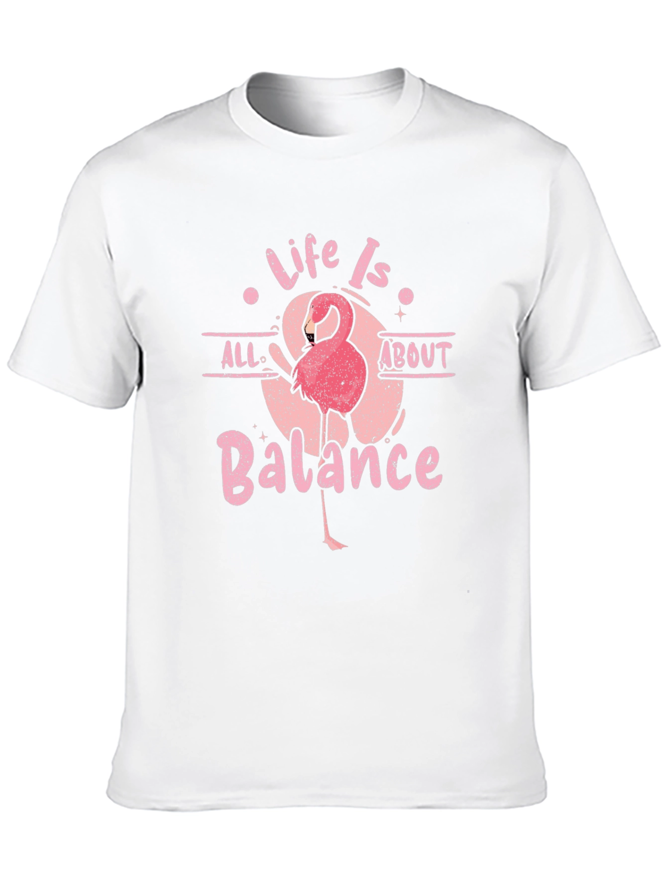Life is All About Balance Flamingo T-Shirt