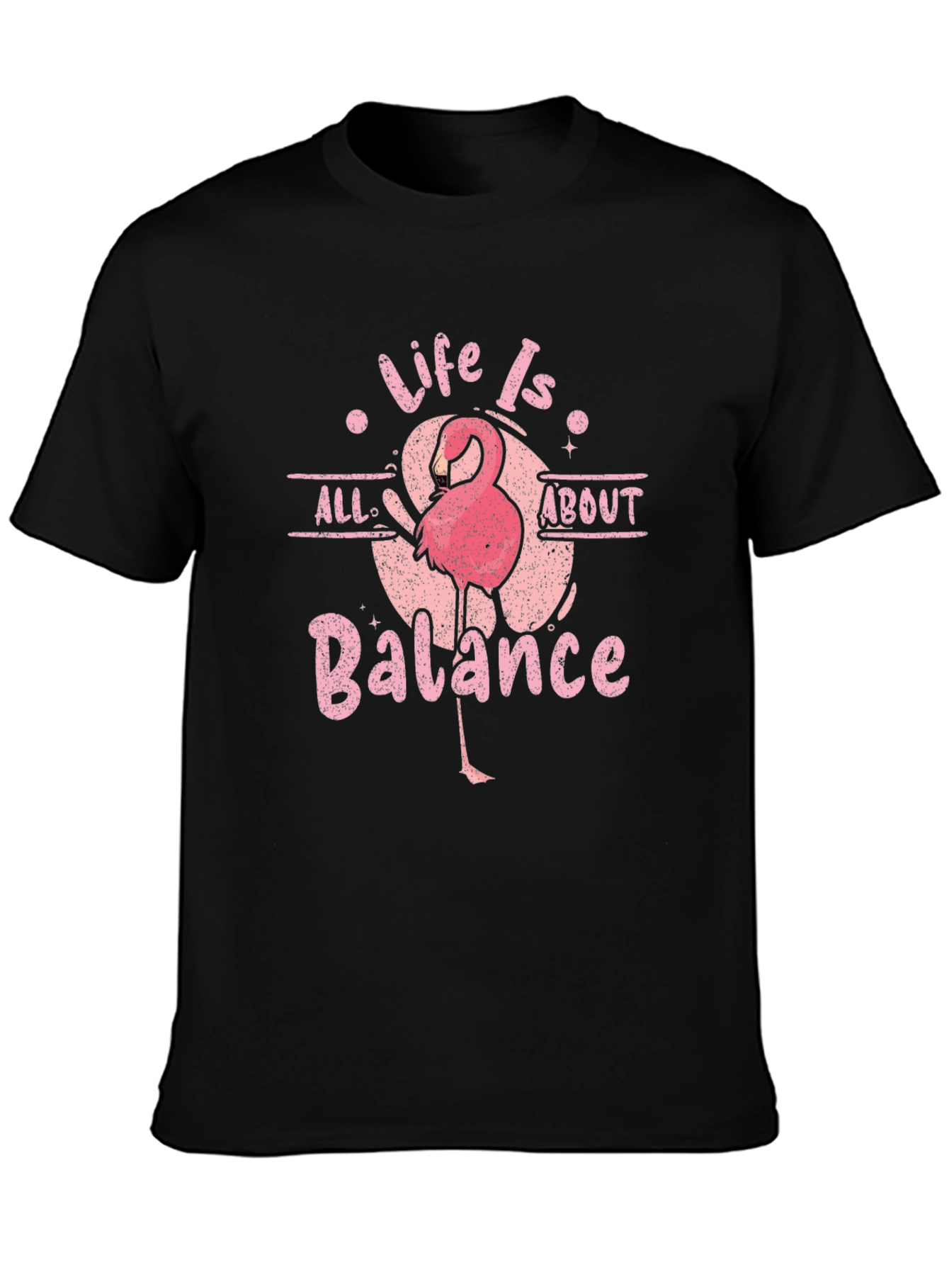 Life is All About Balance Flamingo T-Shirt