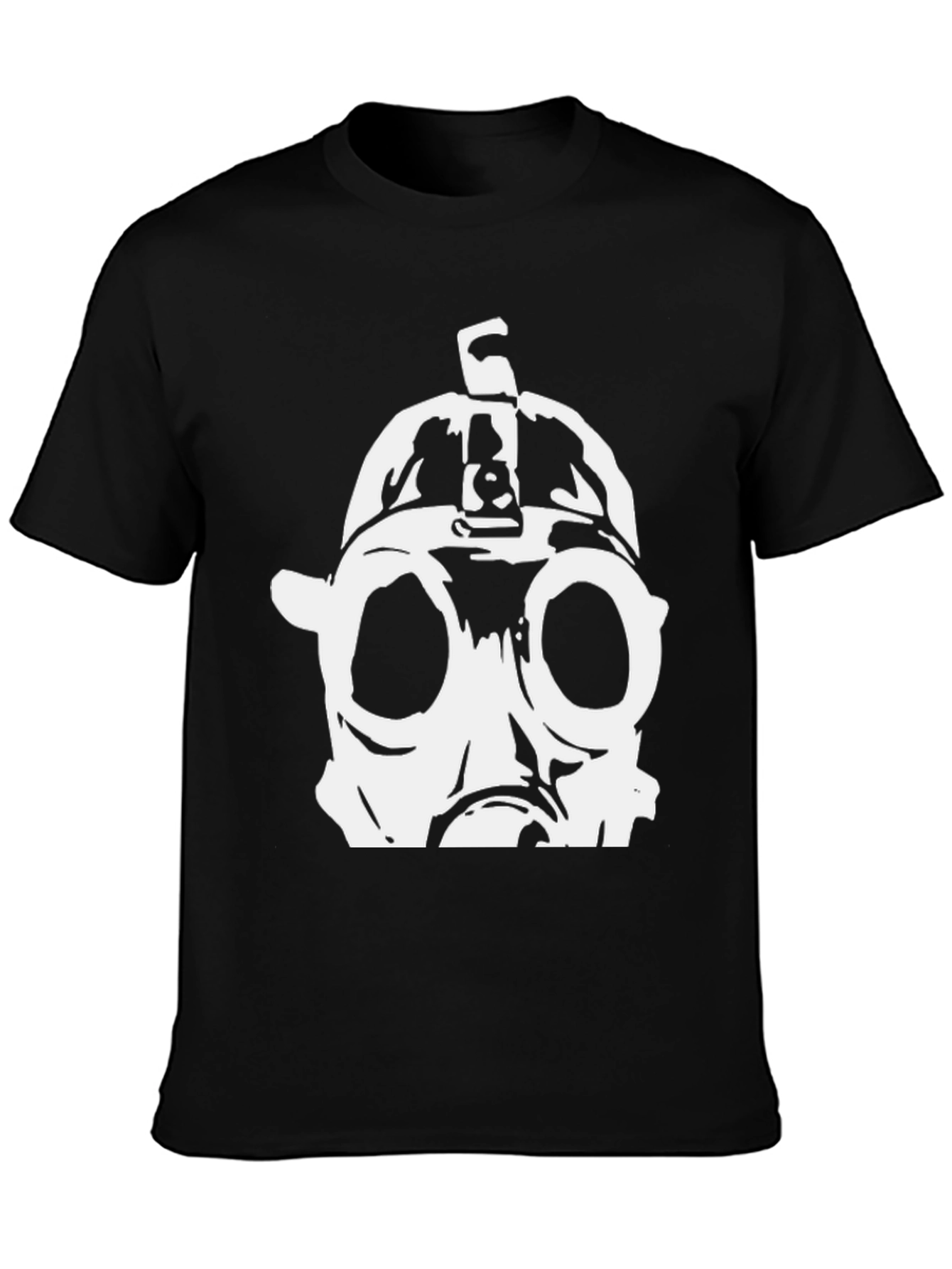 Gas Mask Graphic Black T-Shirt