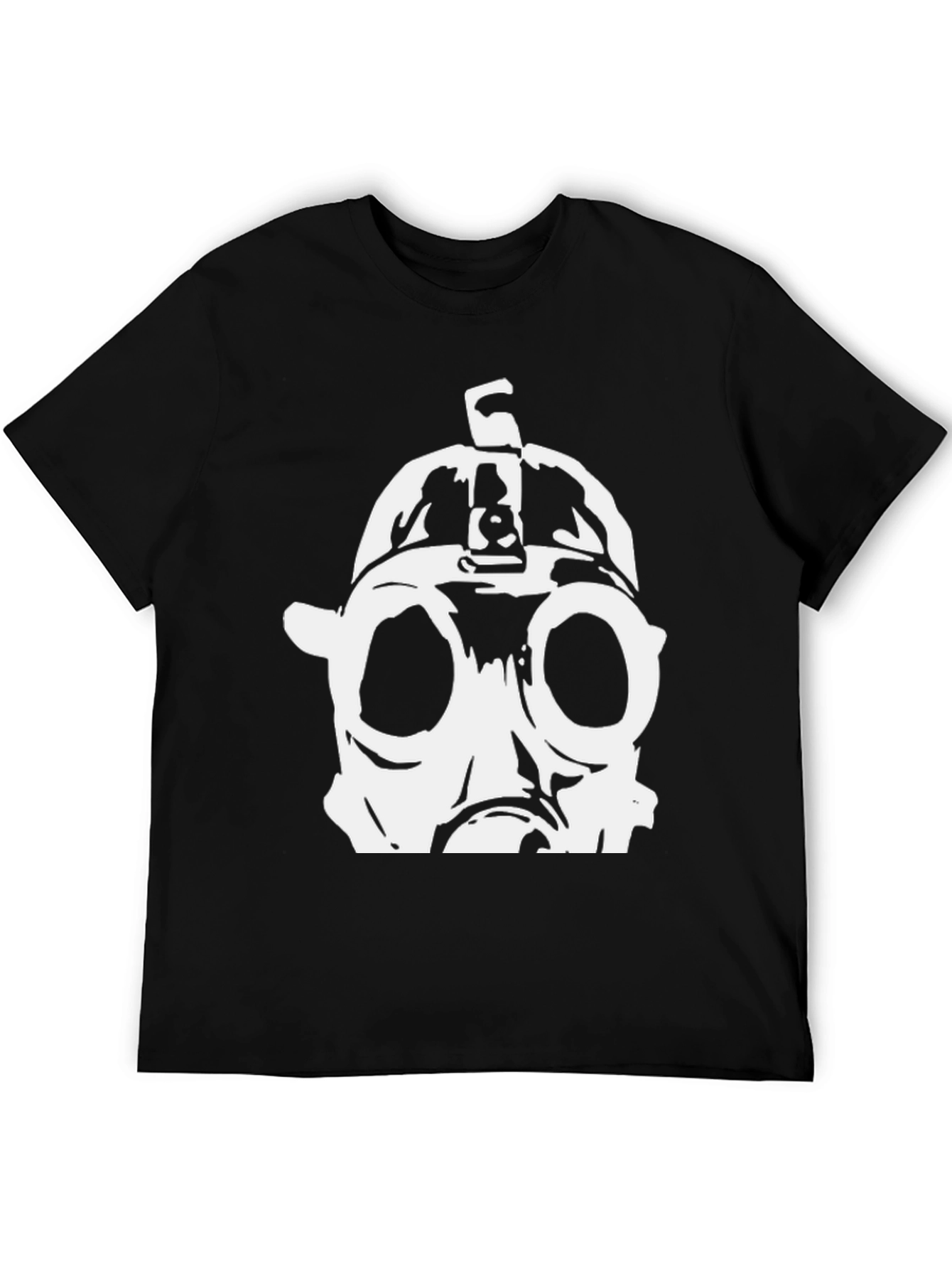 Gas Mask Graphic Black T-Shirt