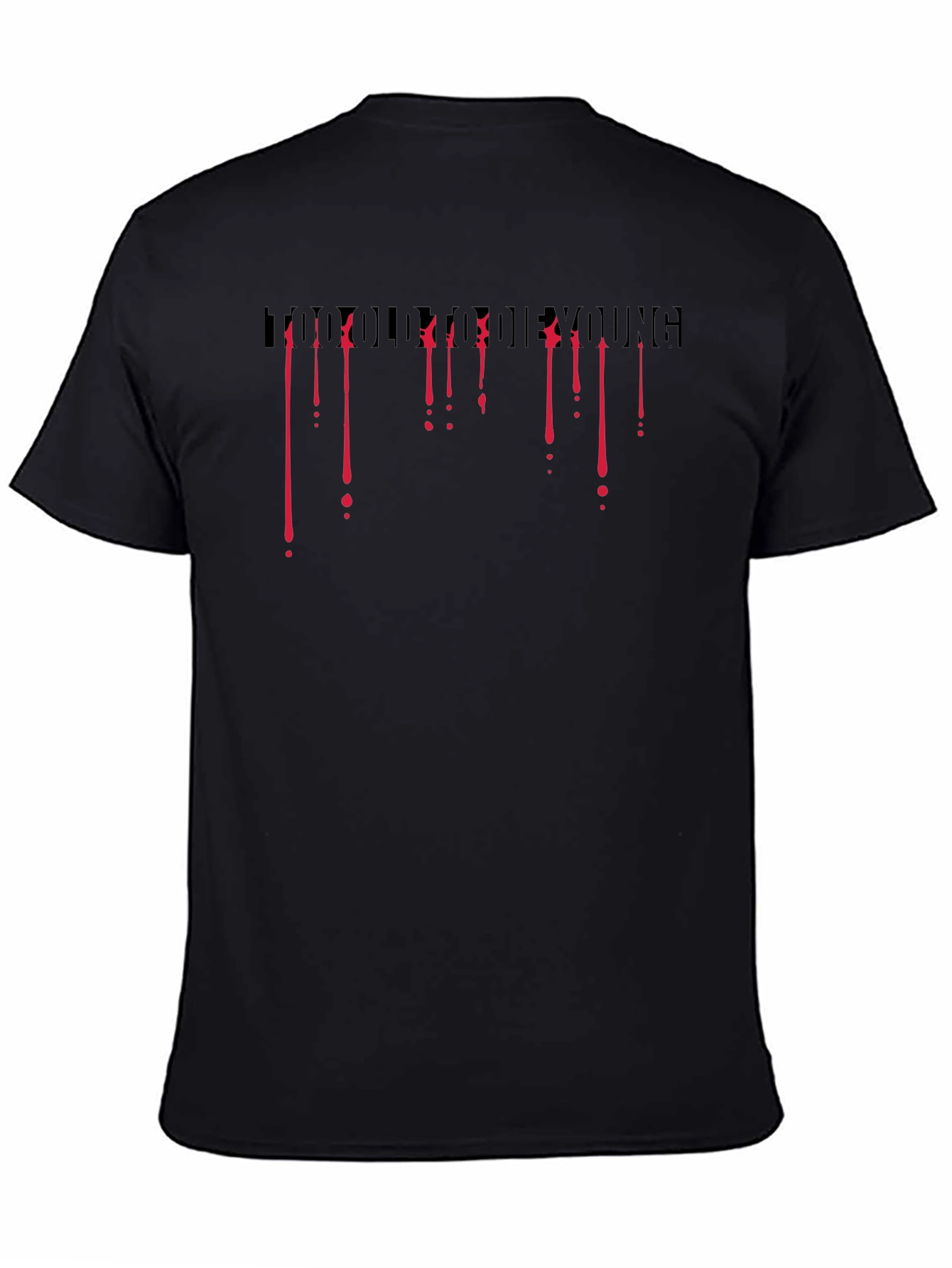Live Fast Die Young Graphic Print T-Shirt