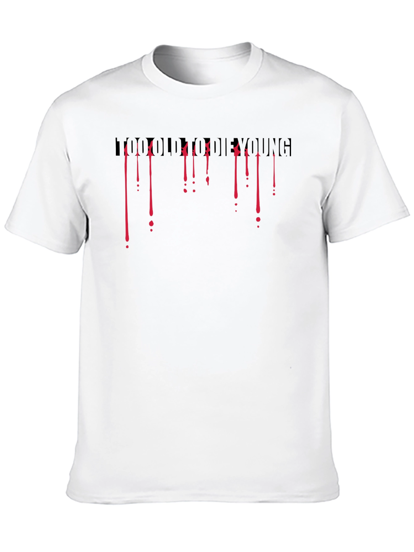 Live Fast Die Young Graphic Print T-Shirt