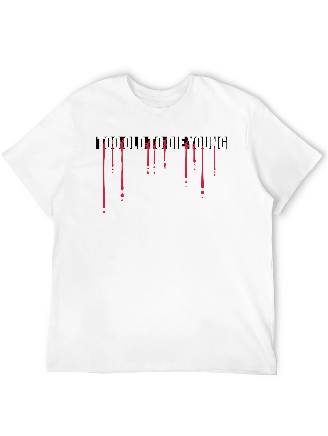 Live Fast Die Young Graphic Print T-Shirt