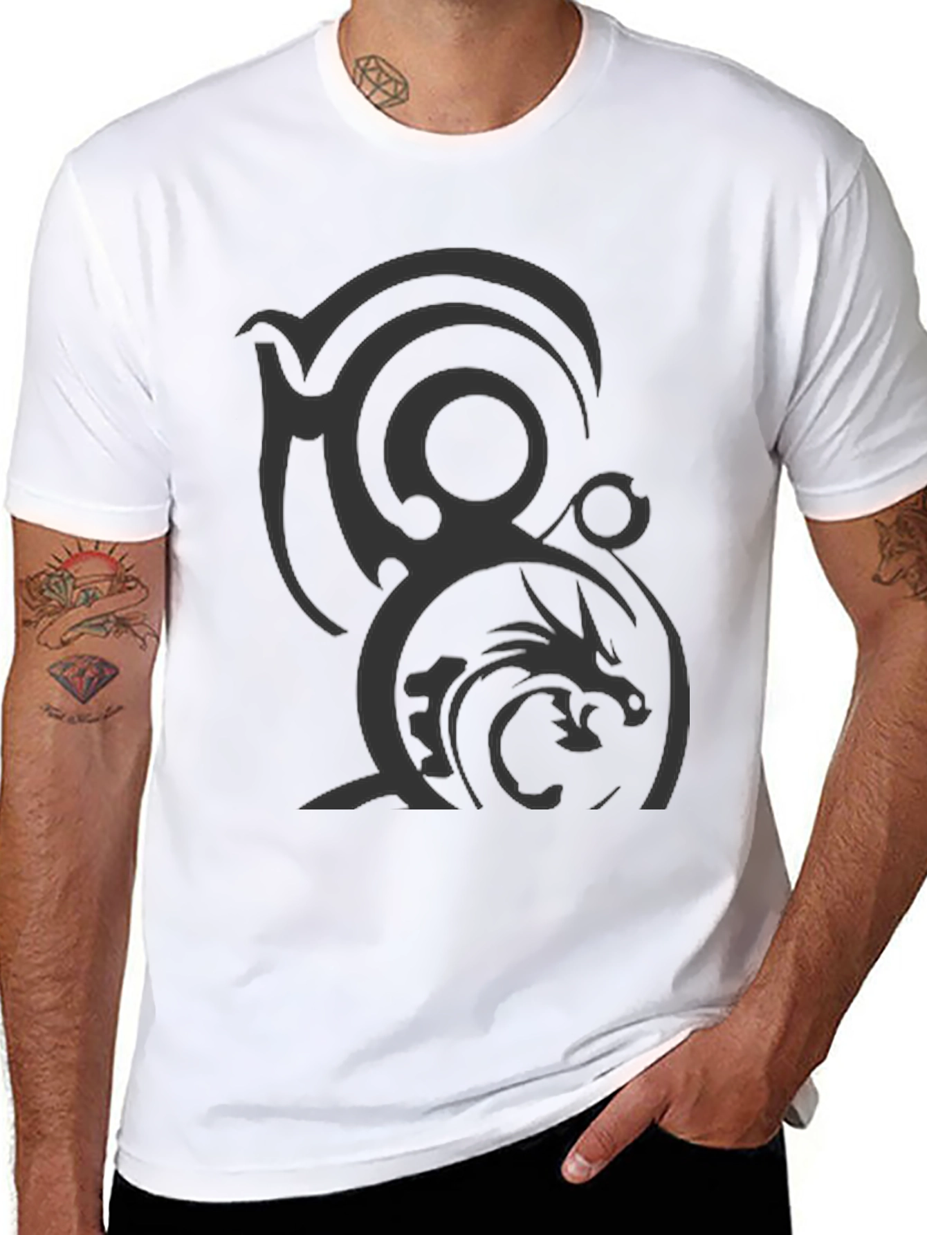 Dragon Crest Black T-Shirt - Graphic Tee