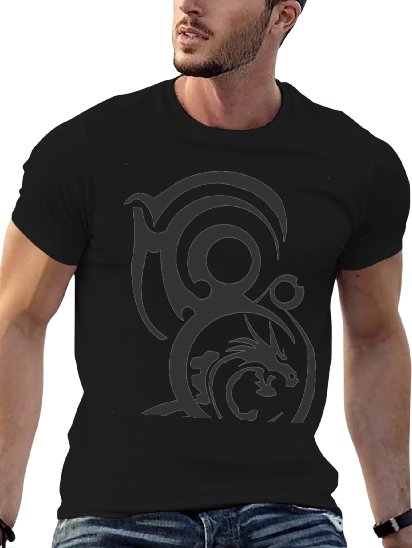 Dragon Crest Black T-Shirt - Graphic Tee