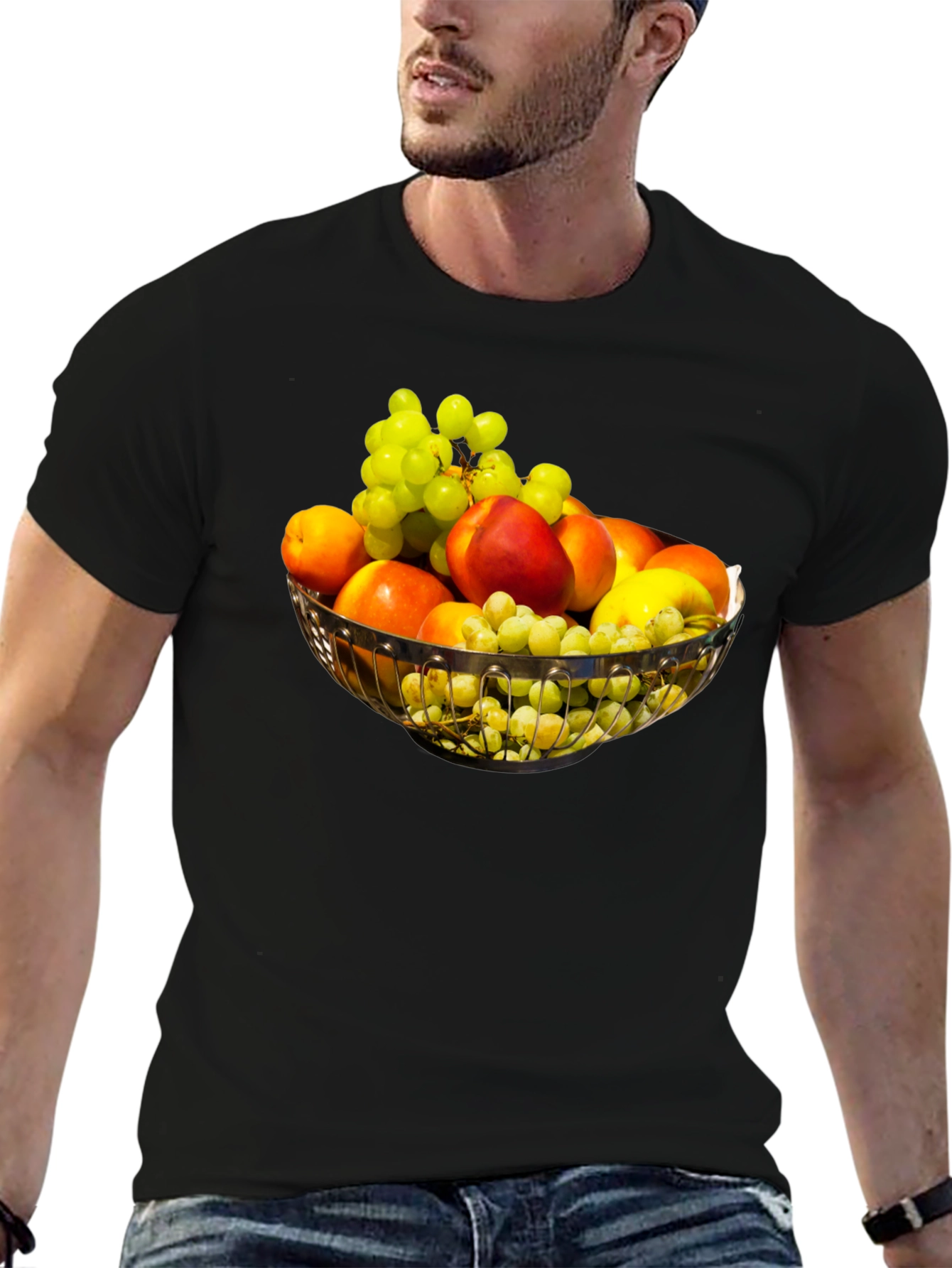 Fruit Bowl Graphic T-Shirt - Casual Style