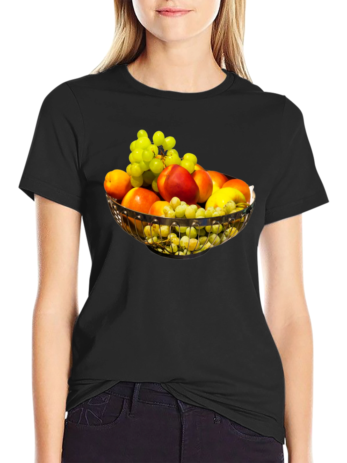 Fruit Bowl Graphic T-Shirt - Casual Style
