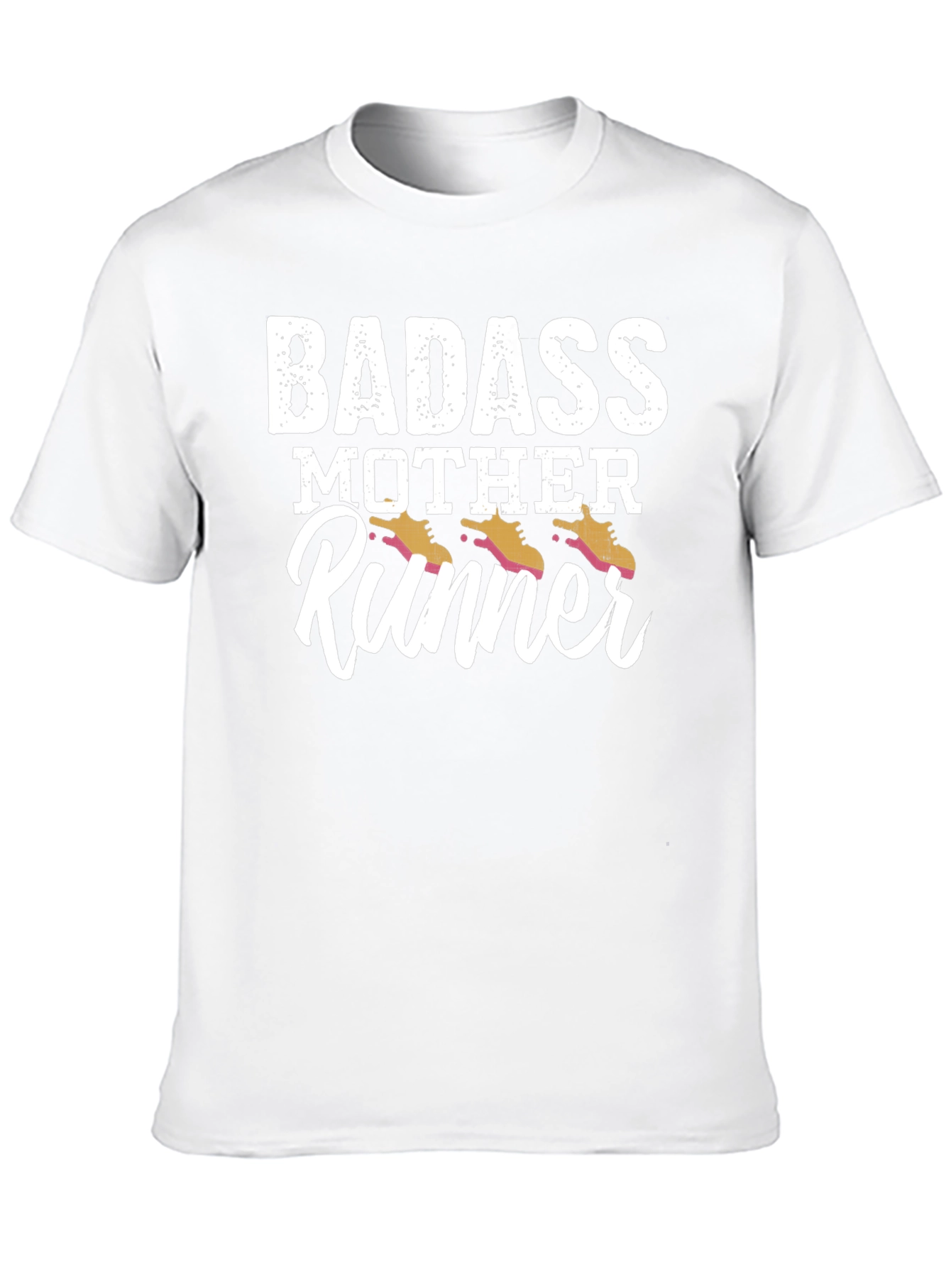 Badass Mother Runner Black T-Shirt