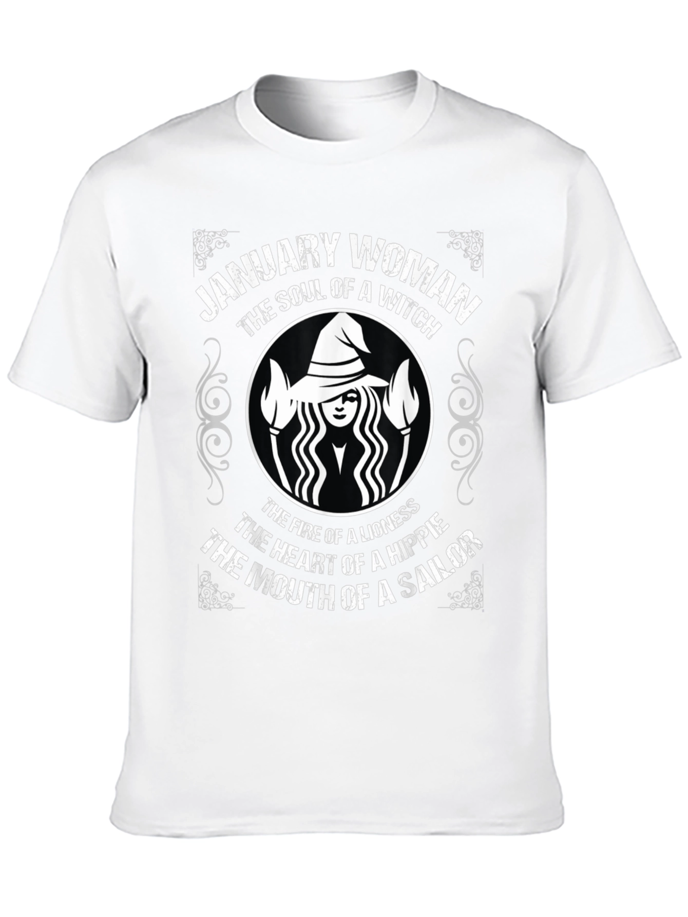January Woman Witch Soul Graphic Tee - Black