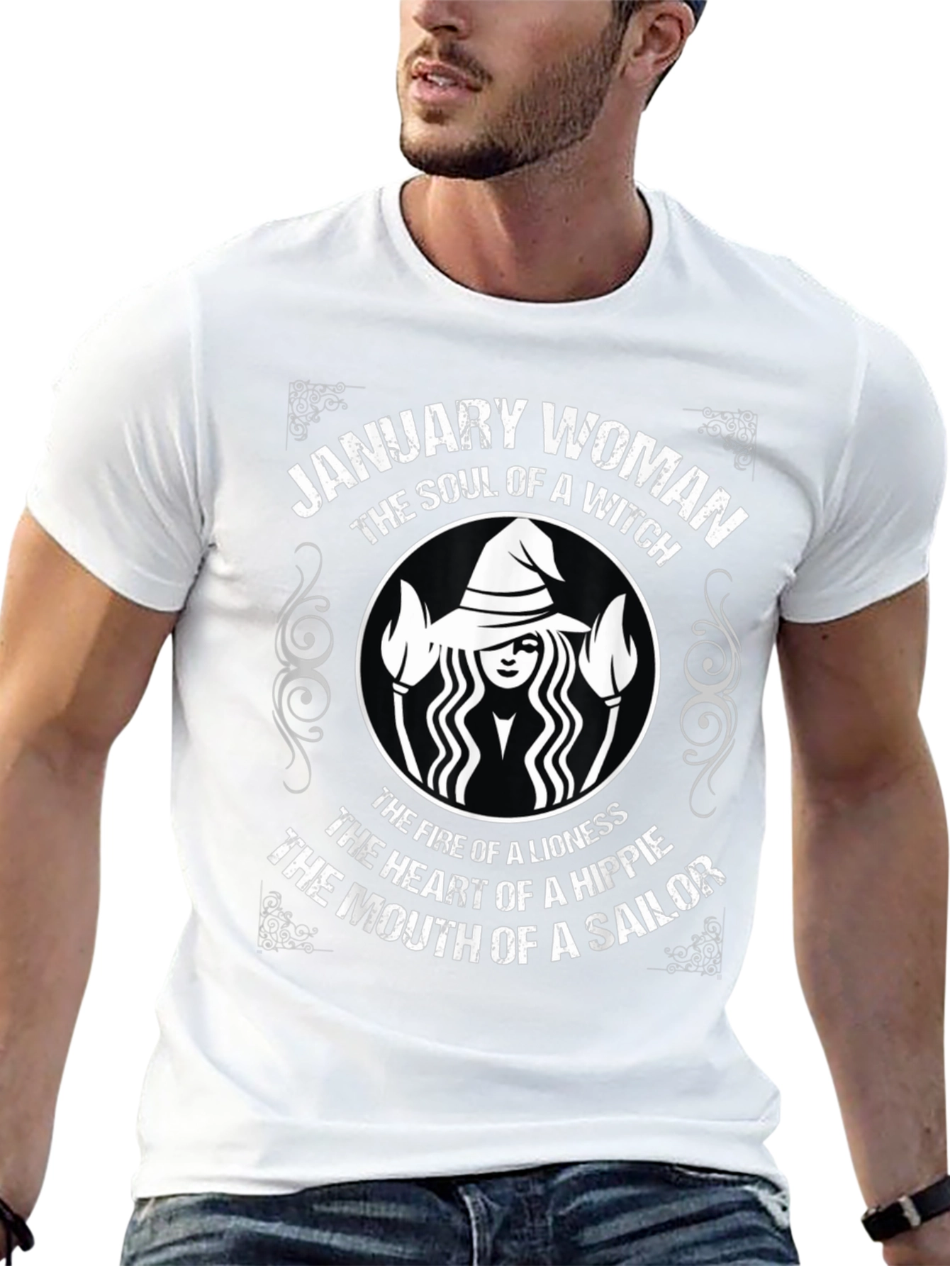 January Woman Witch Soul Graphic Tee - Black