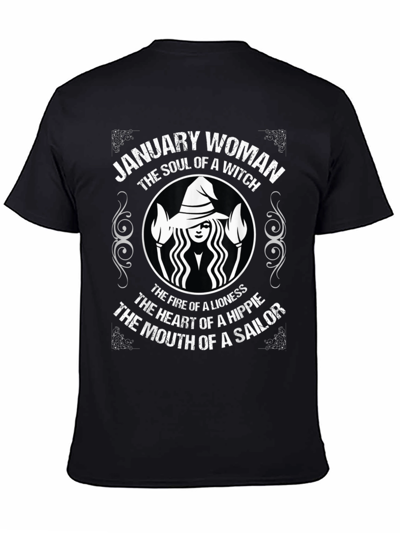 January Woman Witch Soul Graphic Tee - Black
