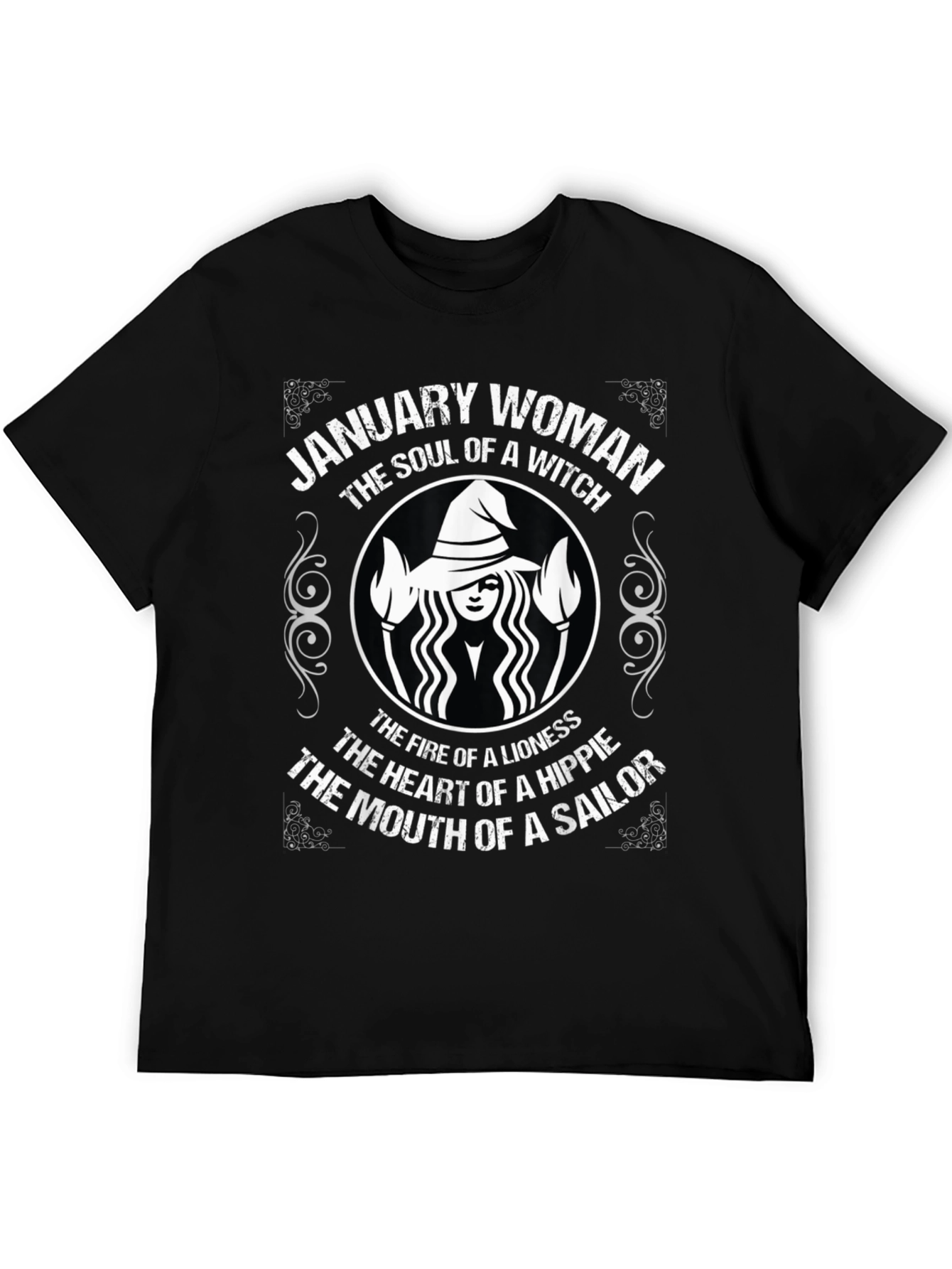 January Woman Witch Soul Graphic Tee - Black