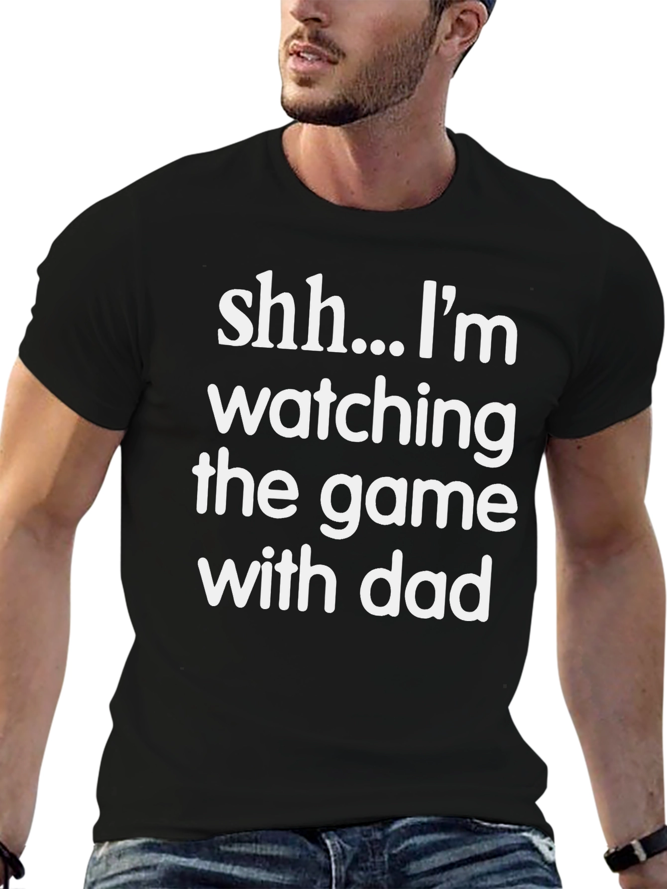 Shh... Im Watching the Game with Dad T-Shirt