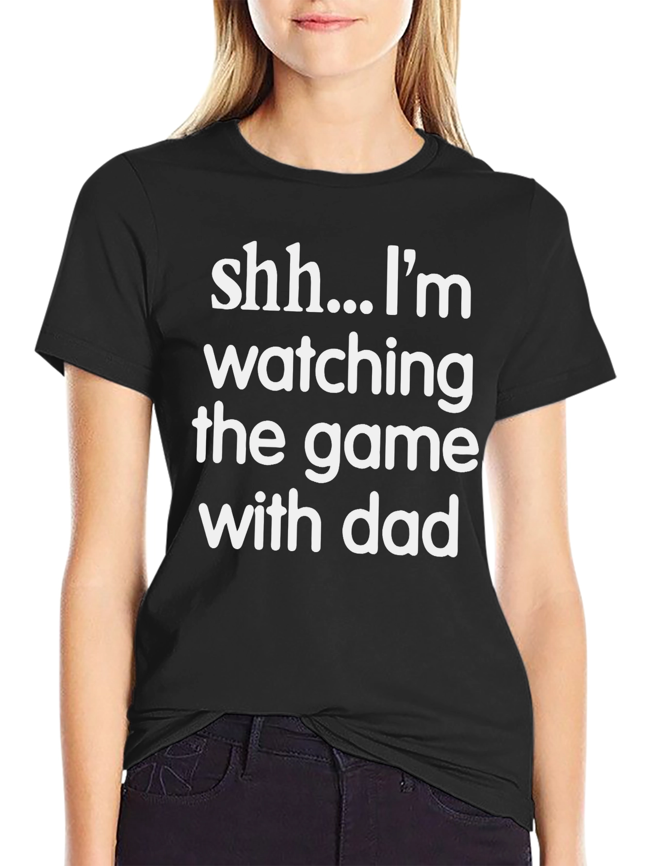 Shh... Im Watching the Game with Dad T-Shirt