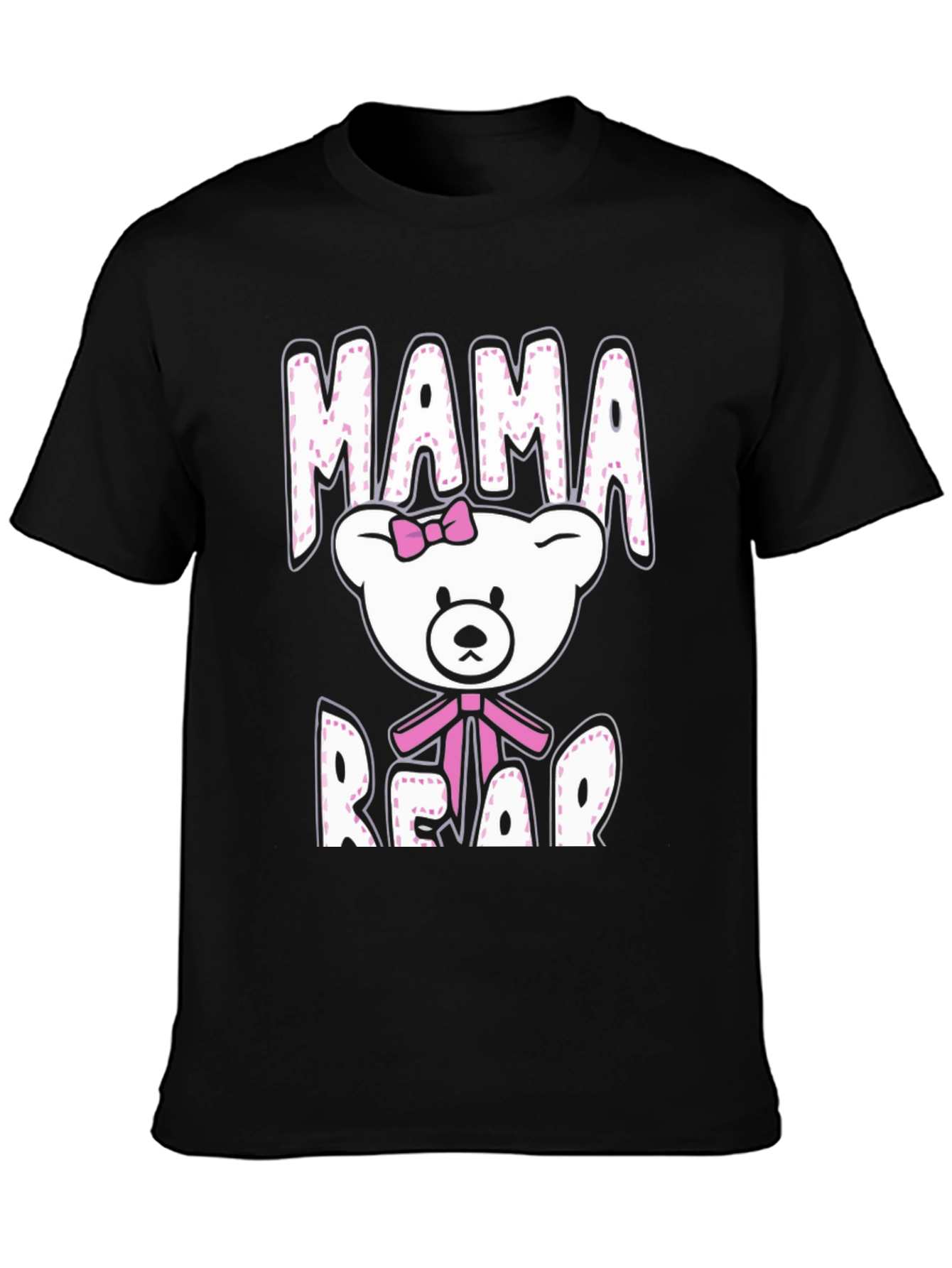 Mama Bear Graphic T-Shirt - Cute Family Tee