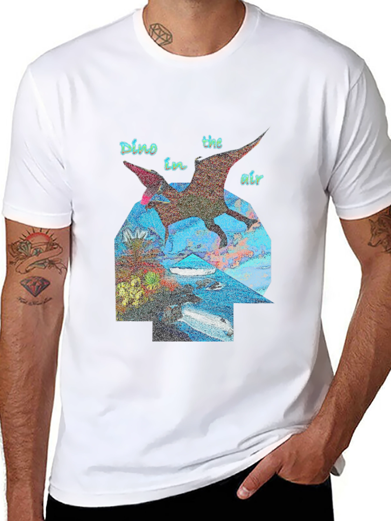 Dino in the Air Graphic T-Shirt