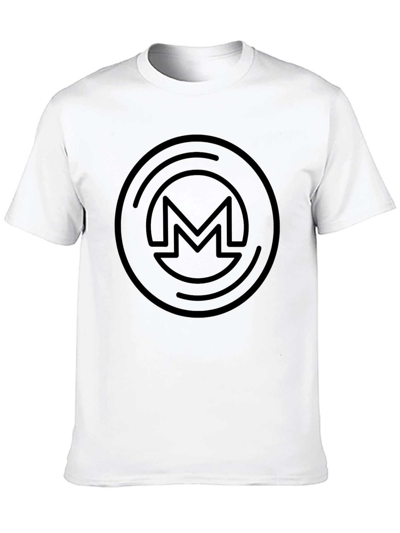 Monero Crypto Logo Black T-Shirt