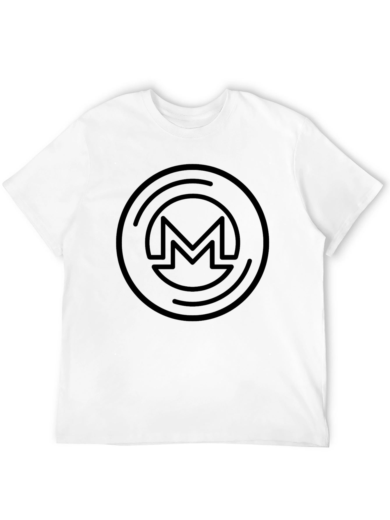 Monero Crypto Logo Black T-Shirt