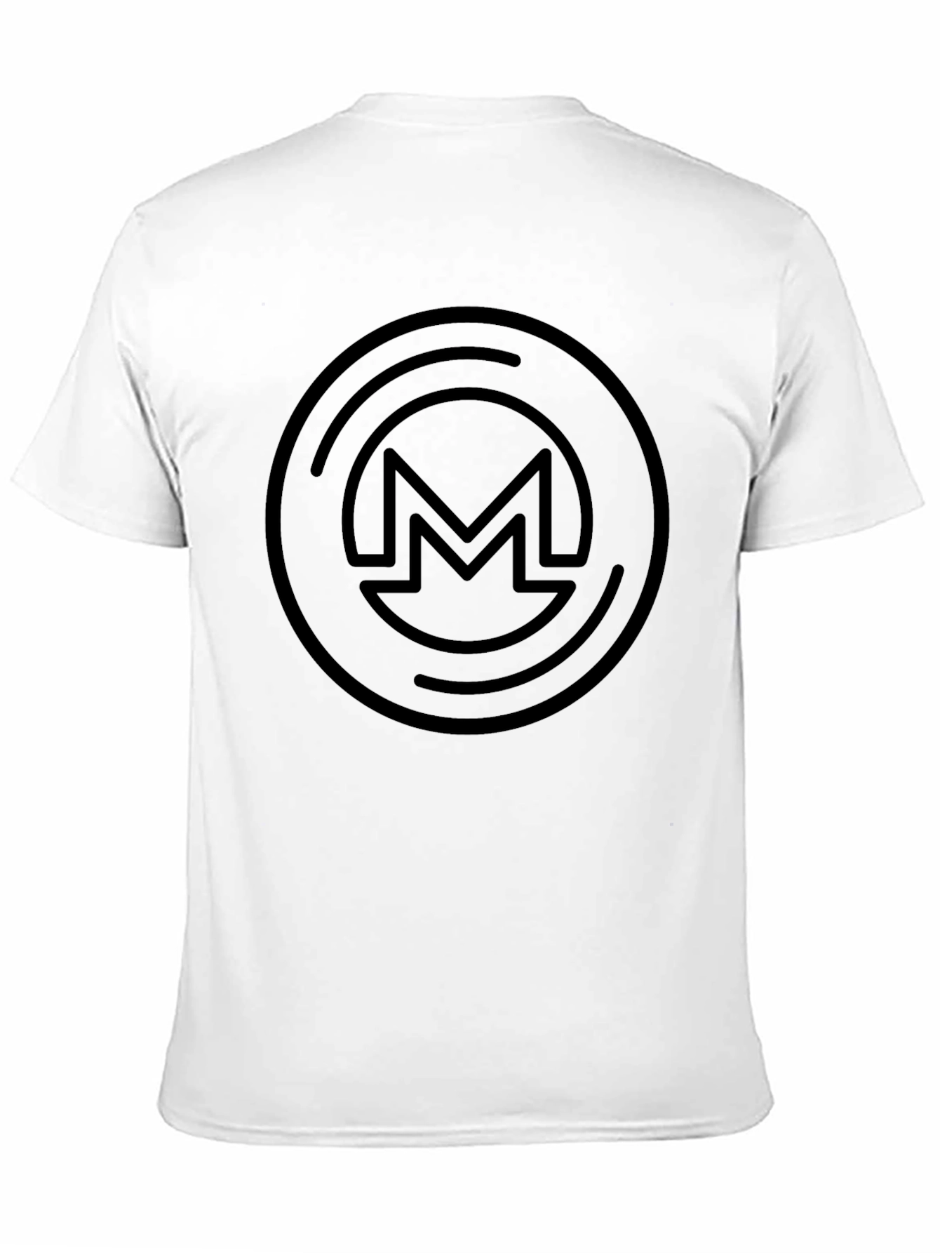 Monero Crypto Logo Black T-Shirt