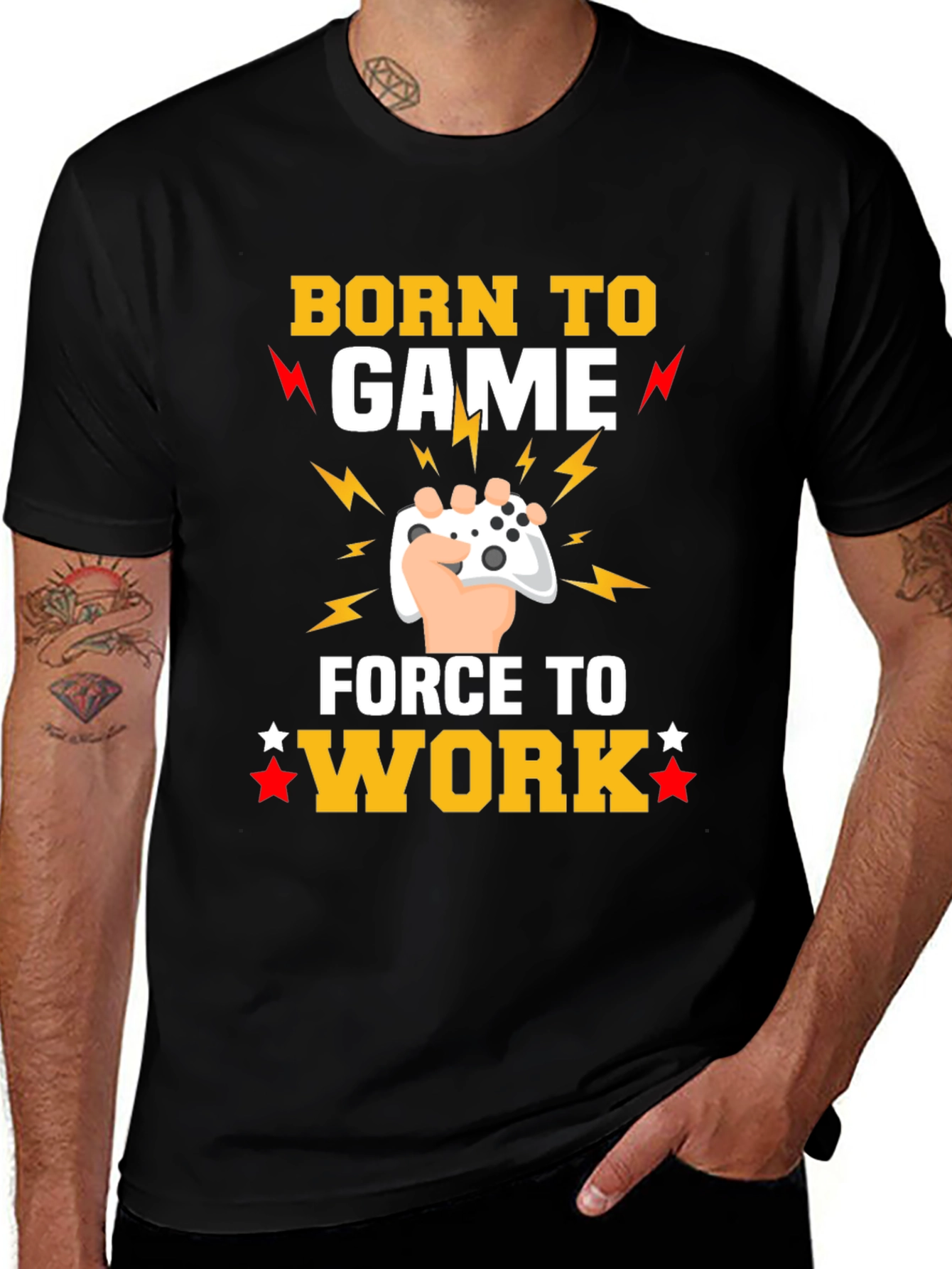 Born to Game Black T-Shirt