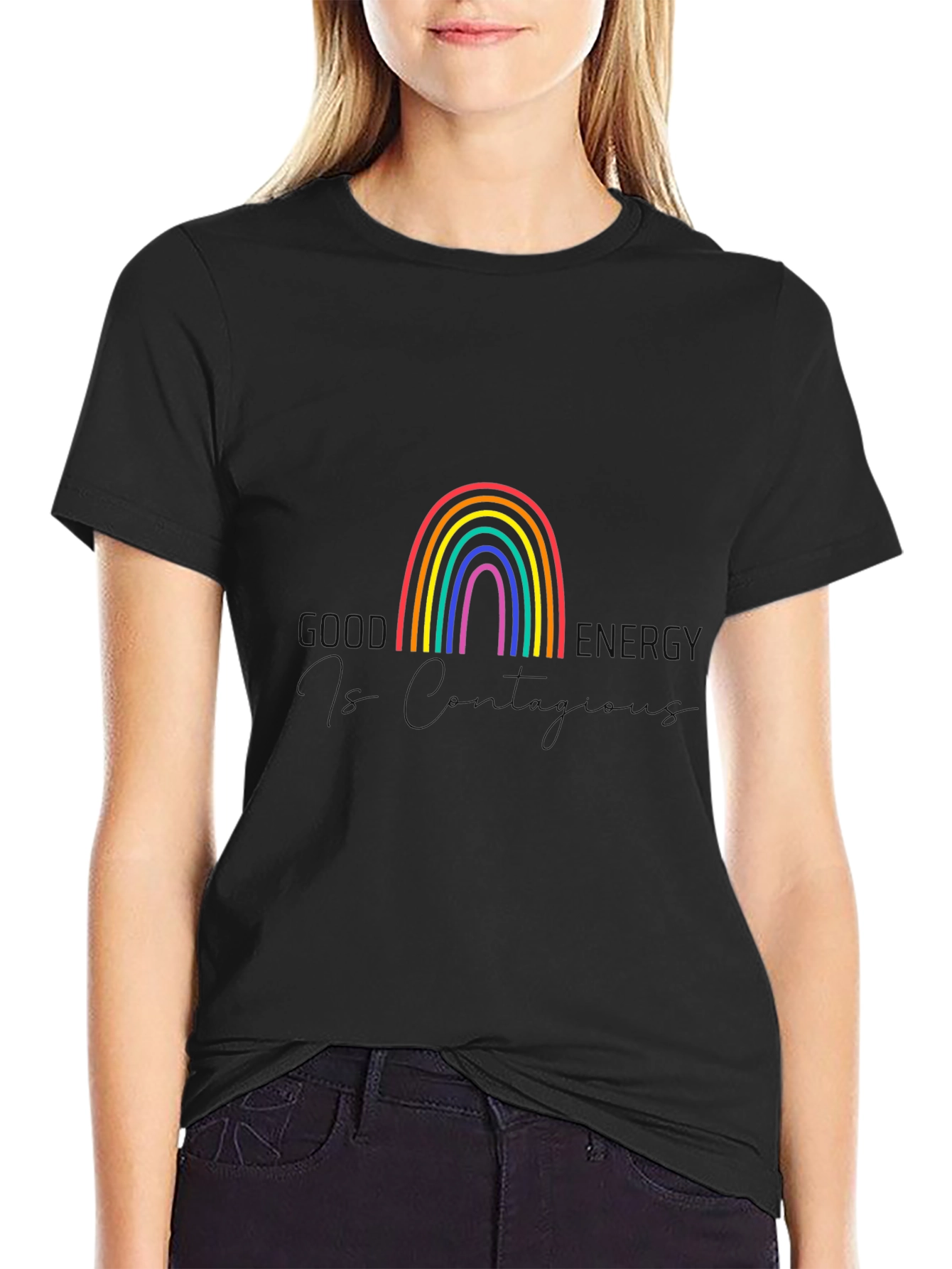 Good Energy No Quantity Rainbow T-Shirt