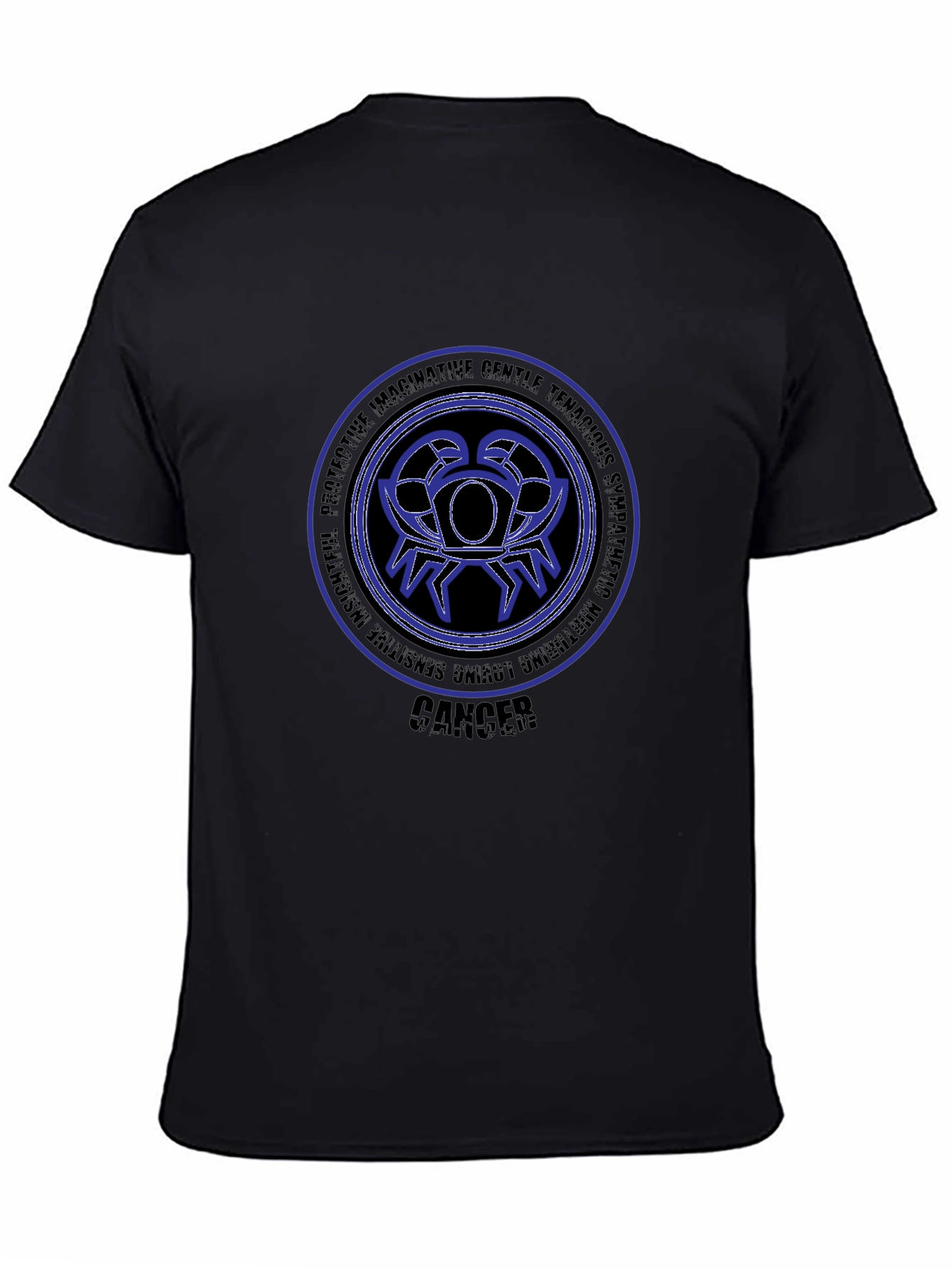 Cancer Zodiac Black T-Shirt