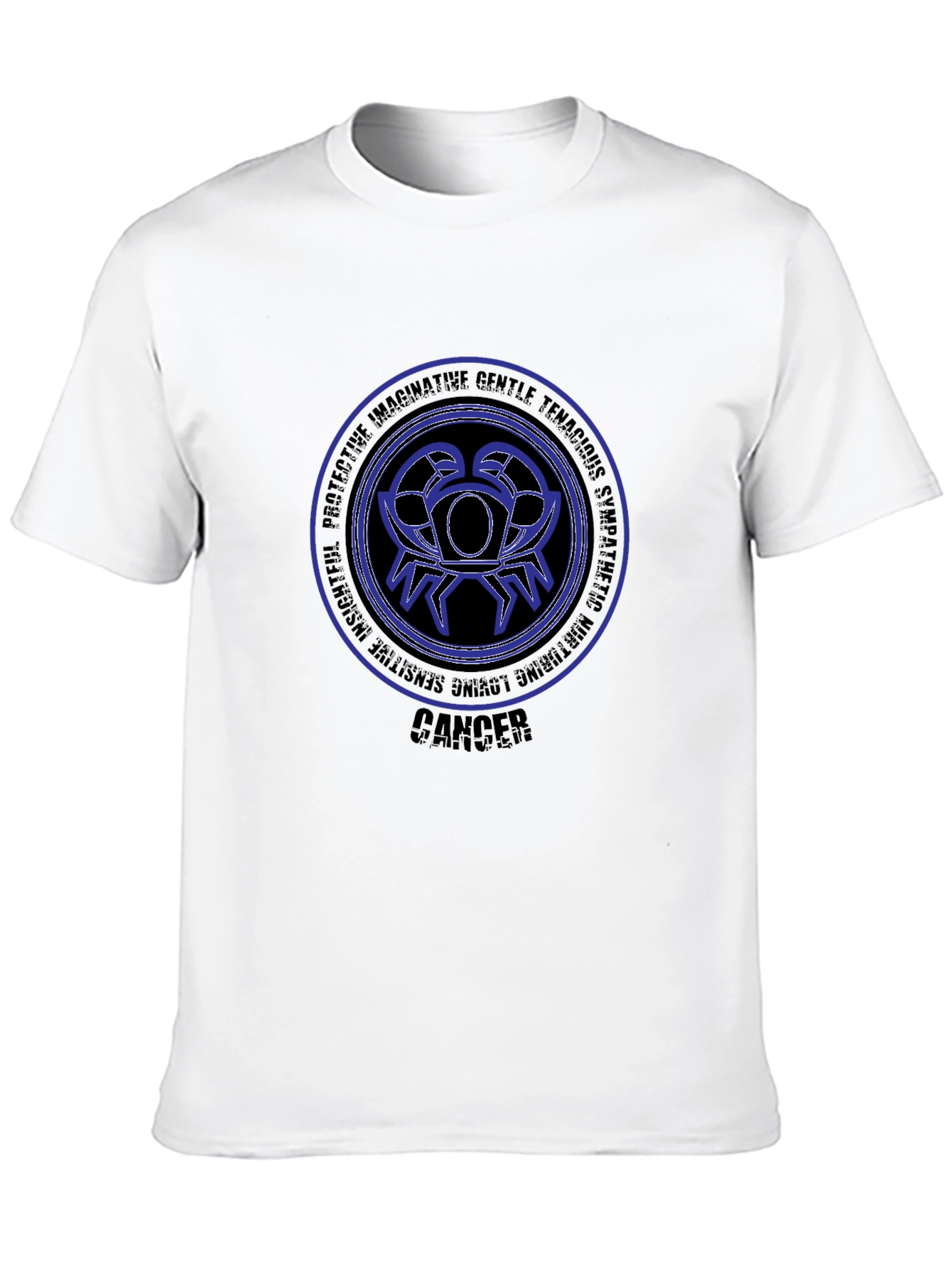 Cancer Zodiac Black T-Shirt