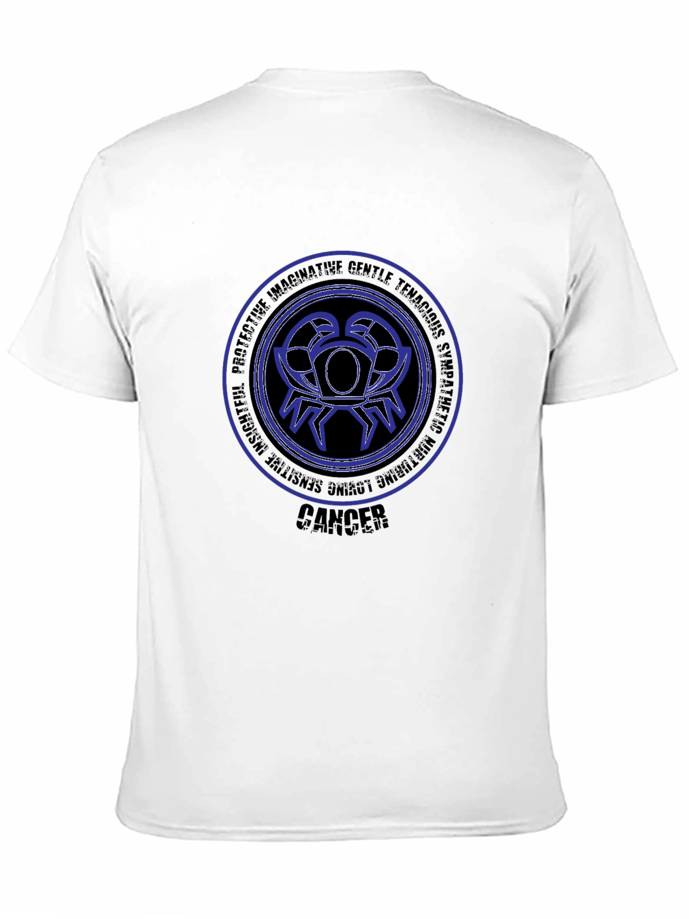 Cancer Zodiac Black T-Shirt
