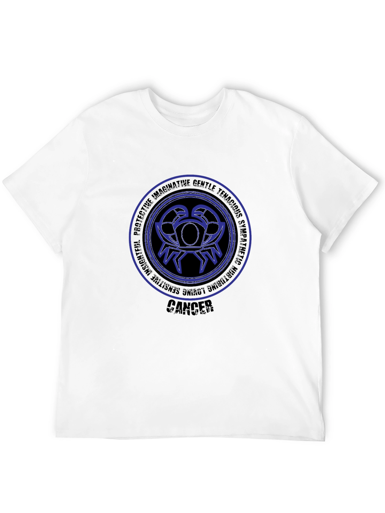 Cancer Zodiac Black T-Shirt