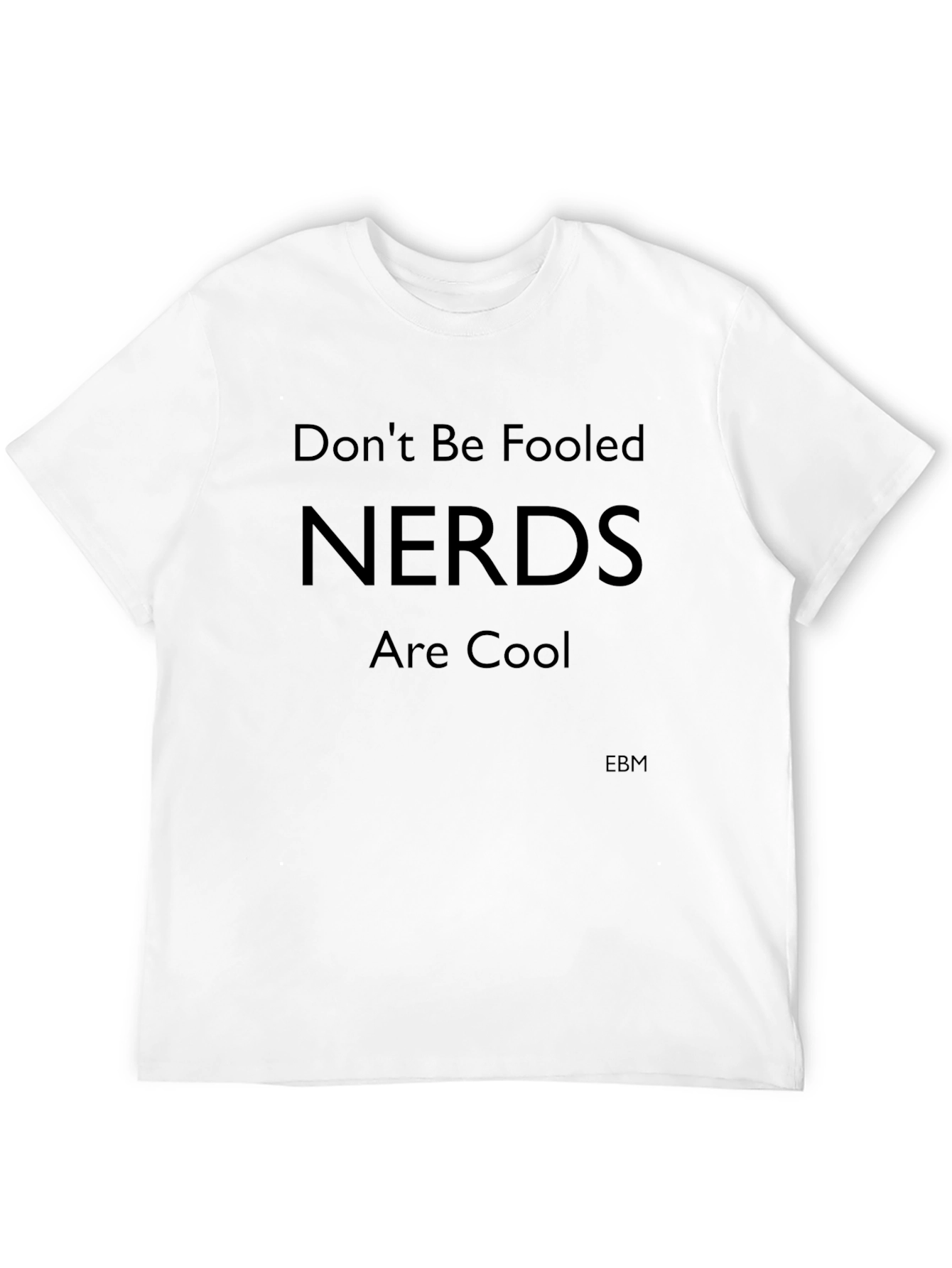 Nerds Are Cool Graphic Tee - Black Crew Neck