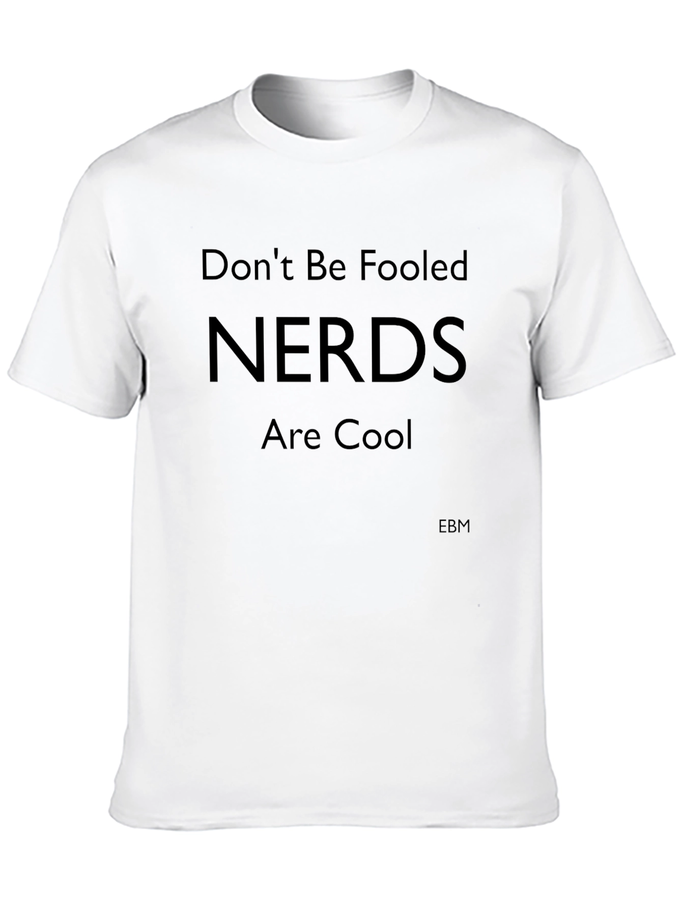 Nerds Are Cool Graphic Tee - Black Crew Neck